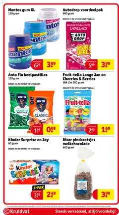  | Pagina: 62 | Producten: Gum, Kan, Kinder, Fruit