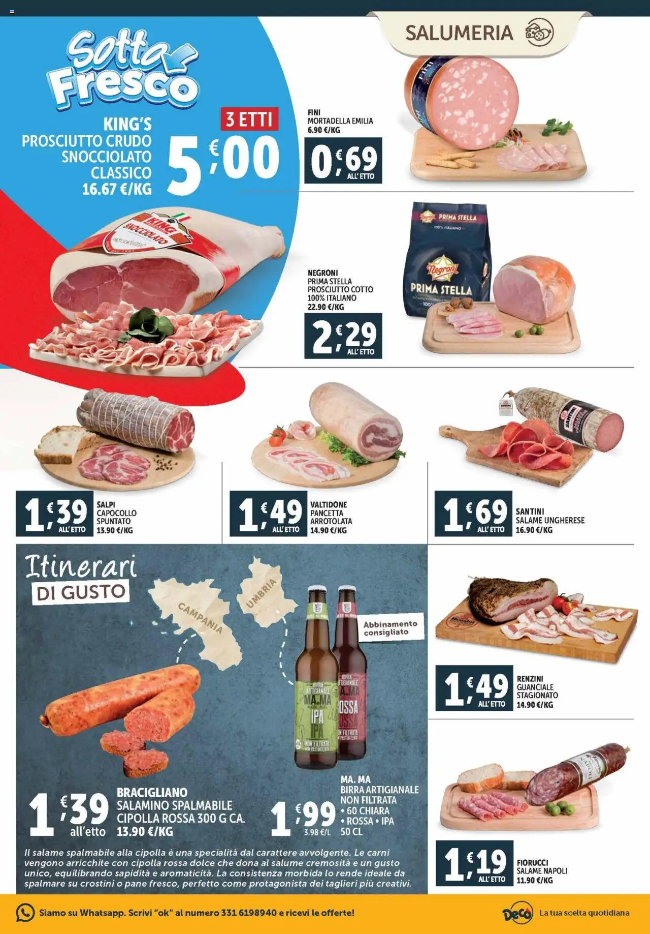 Volantino Decò del 03.10.2025 | Pagina: 3 | Prodotti: Prosciutto Cotto, Birra, Mortadella, Guanciale