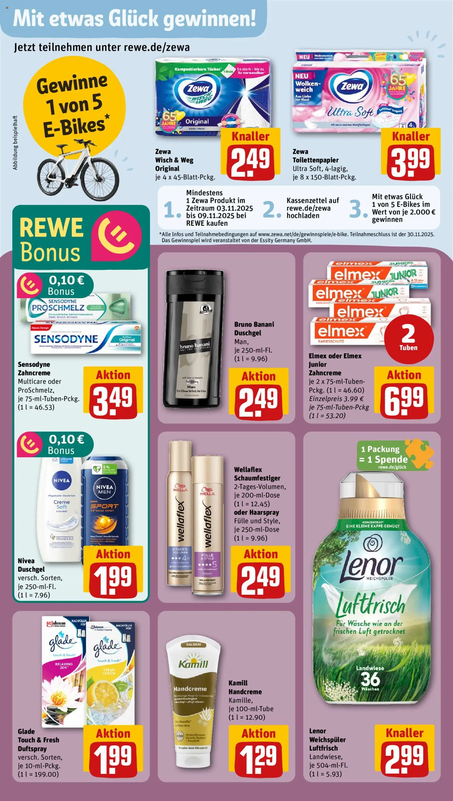 Rewe ihr Kaufpark Prospekt 	 – gültig ab 03.11.2025 | Seite: 26 | Produkte: Tür, Zewa, Creme, Shower Gel