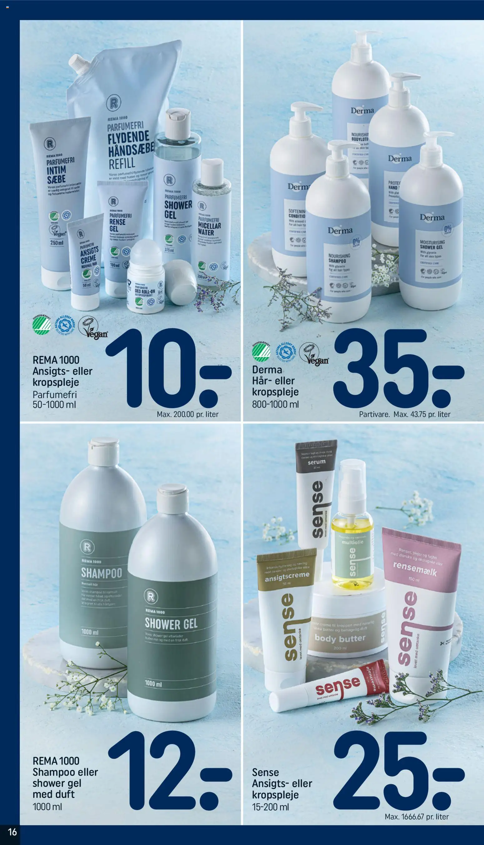 Rema 1000 tilbudsavis – gyldig fra 19.04.2026 | Side: 16 | Produkter: Shampoo, Creme, Sæbe, Is