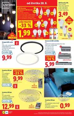Stropné LED svetlo, farba svetla: neutrálna biela polopriehľadné telo na dekoratívne podsvietenie Ø cca 29 x 3 cm │ platný od 25.08.2025 | Strana: 92