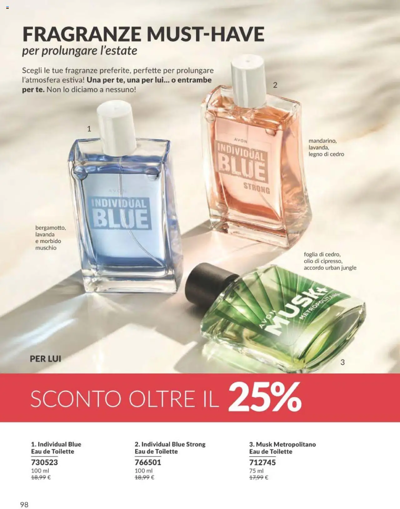 Volantino Avon del 01.09.2025 | Pagina: 98 | Prodotti: Olio, Lavanda