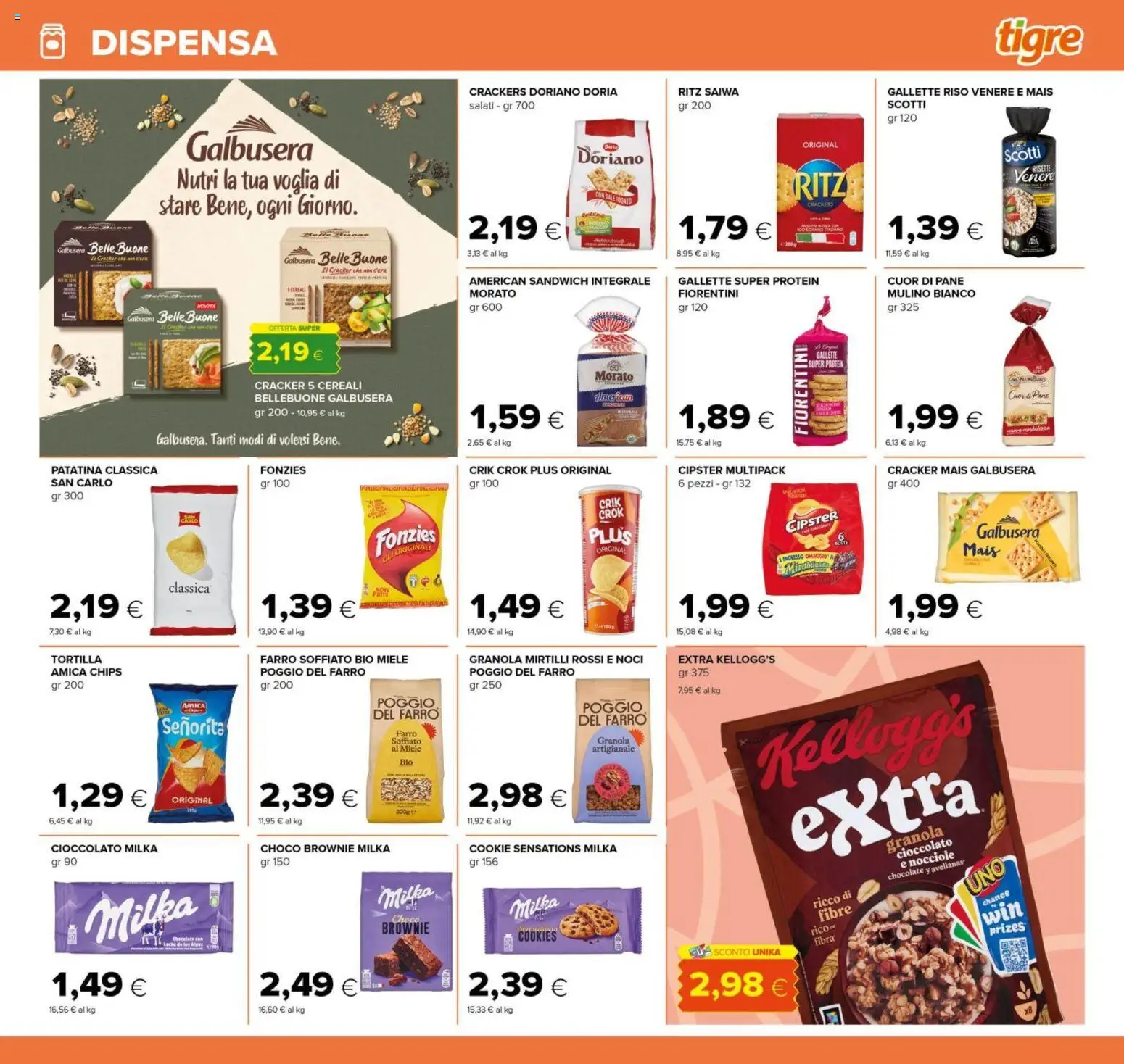 Volantino Tigre del 28.01.2026 | Pagina: 11 | Prodotti: Pane, Mais, Miele, Farro