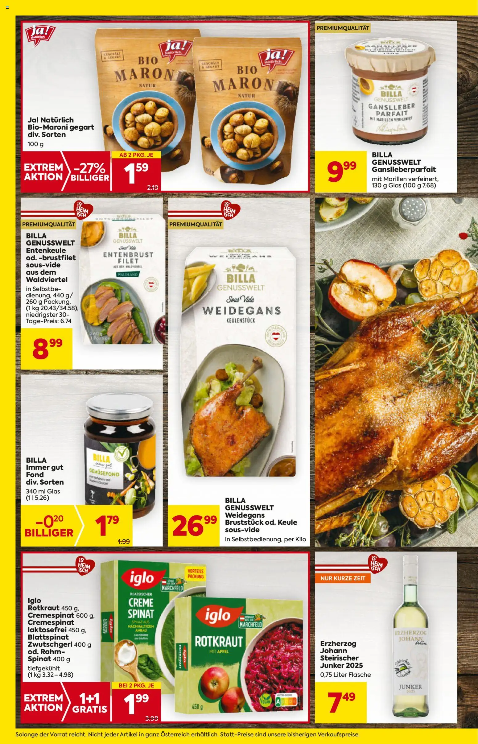 Billa Flugblatt gültig ab 30.10.2025 | Seite: 10 | Produkte: Creme, Äpfel