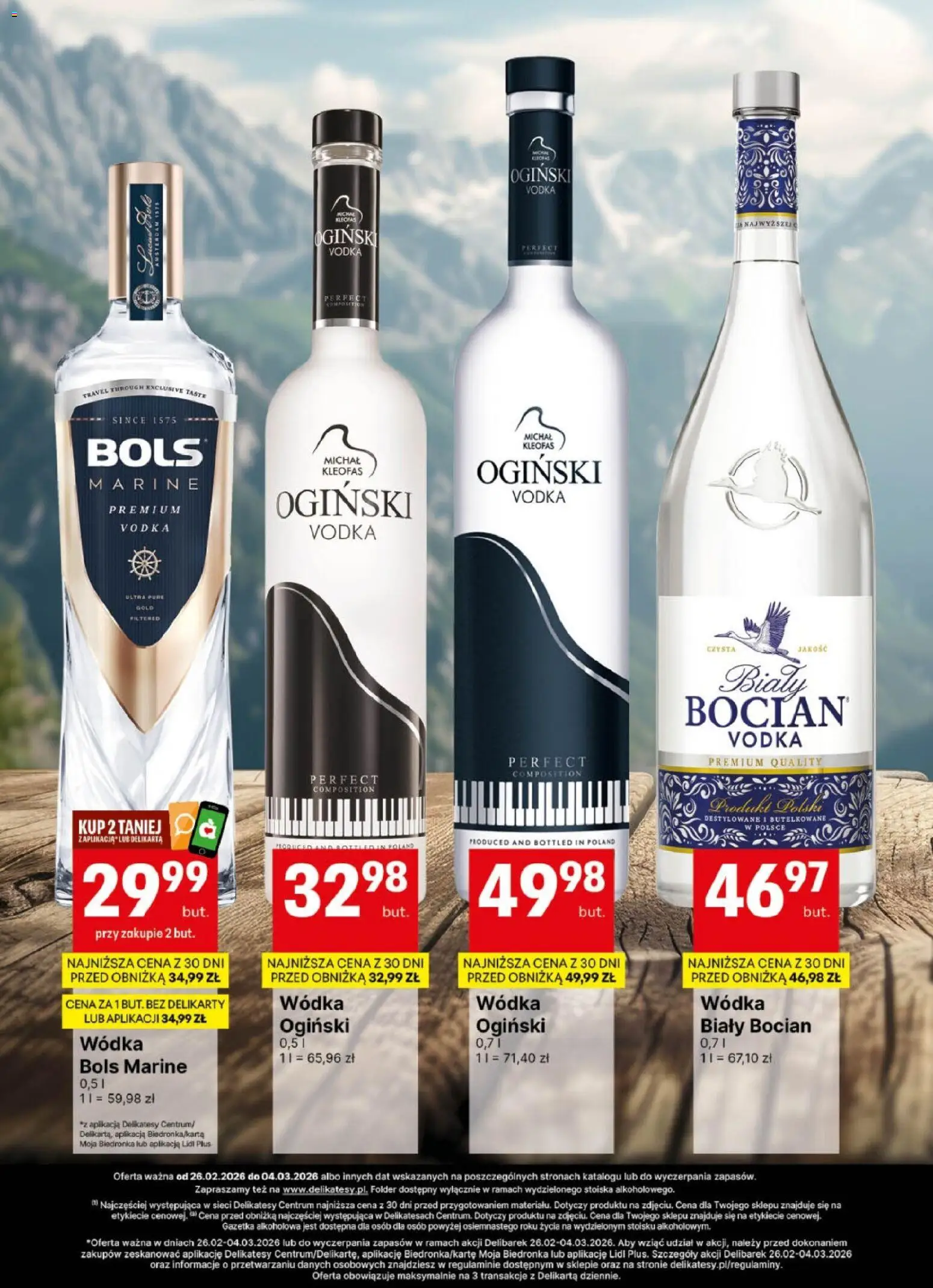 Delikatesy Centrum Gazetka - DeliBarek od 26.02.2026 | Strona: 8 | Produkty: Ogiński, Delikatesy, Vodka, Wódka