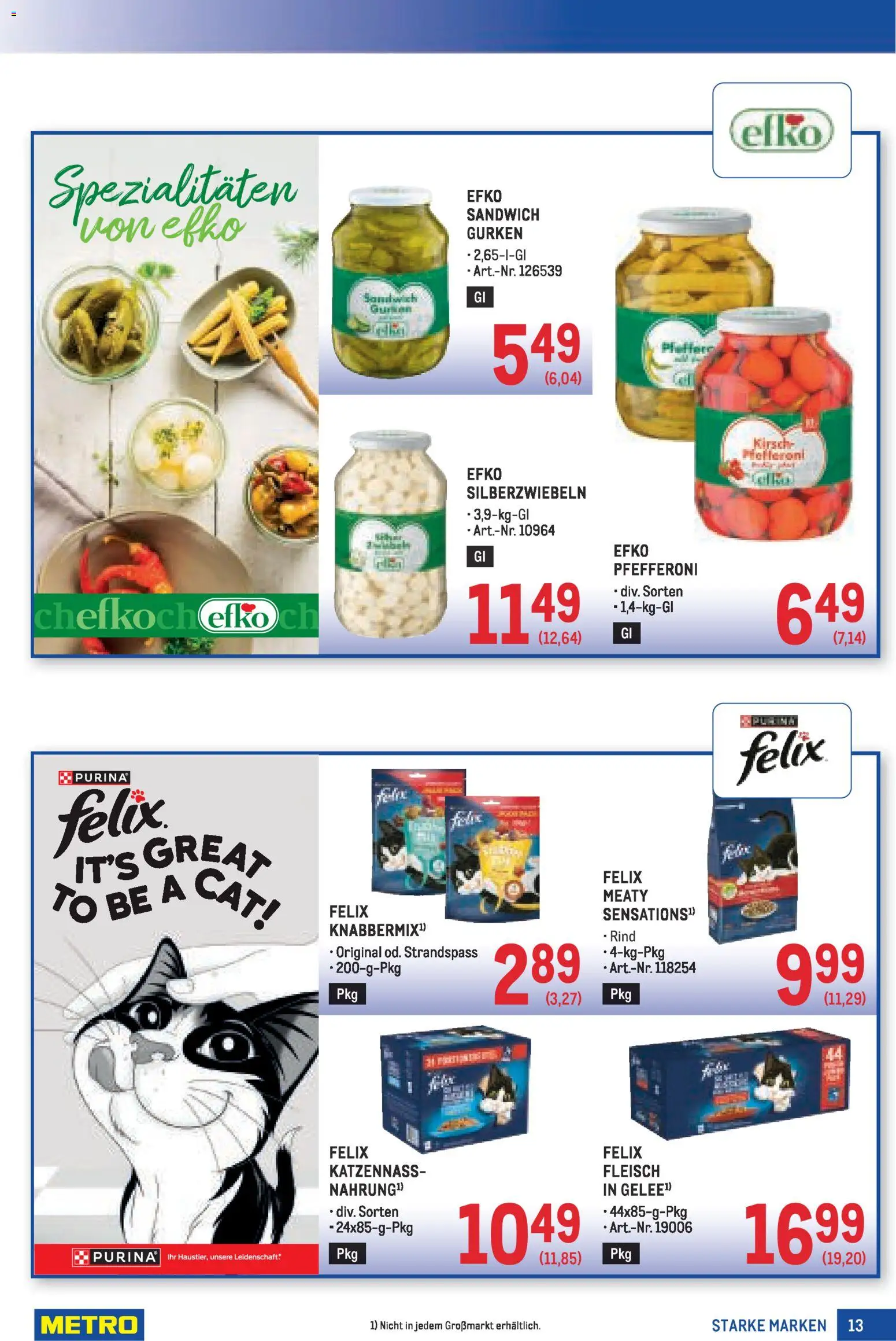 Metro angebote Starke Marken gültig ab 30.04.2026 | Seite: 13 | Produkte: Gurken