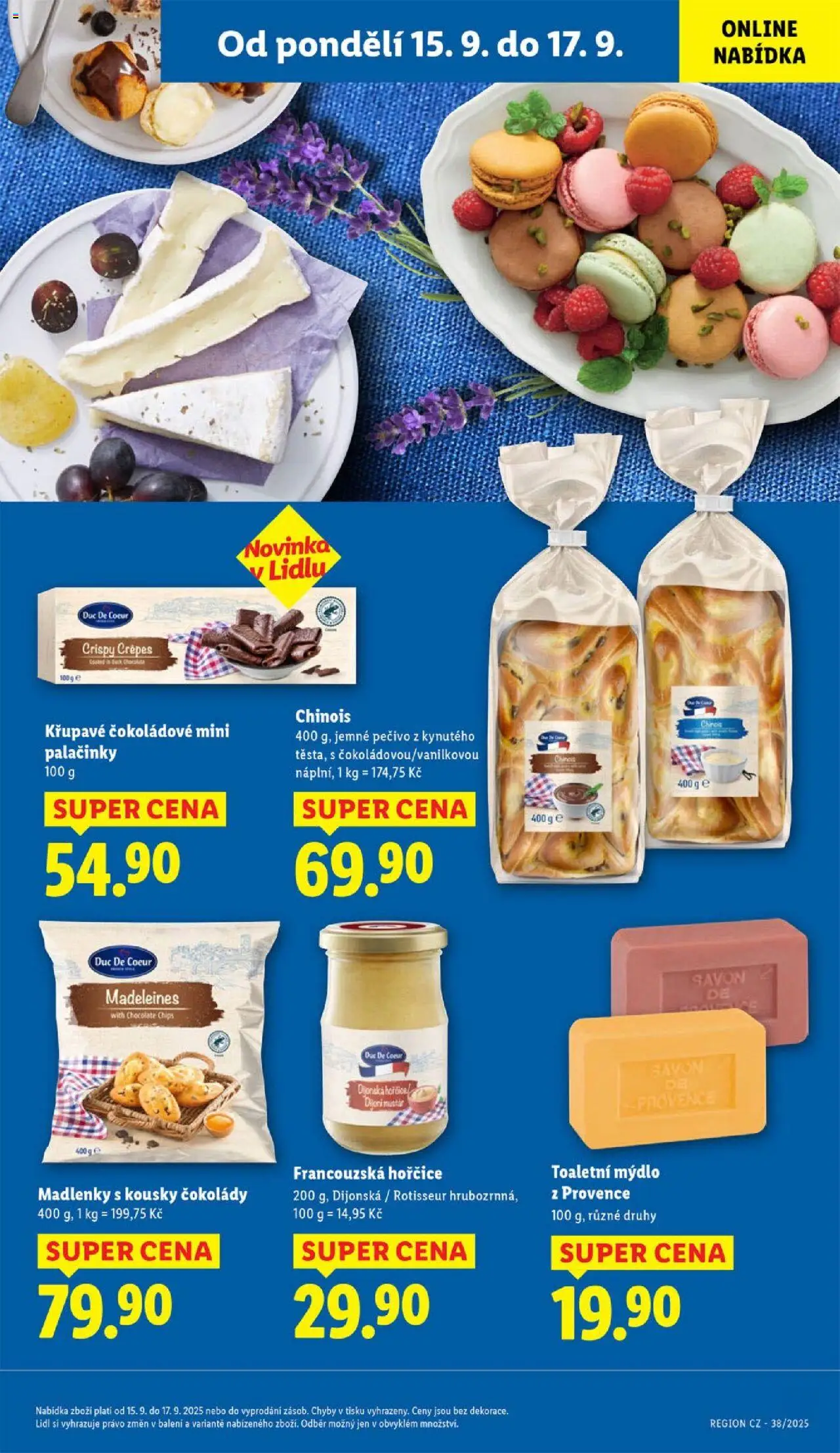 Lidl leták od 15.09.2025 | Strana: 21 | Produkty: Mýdlo, Hořčice, Pečivo, Palačinky