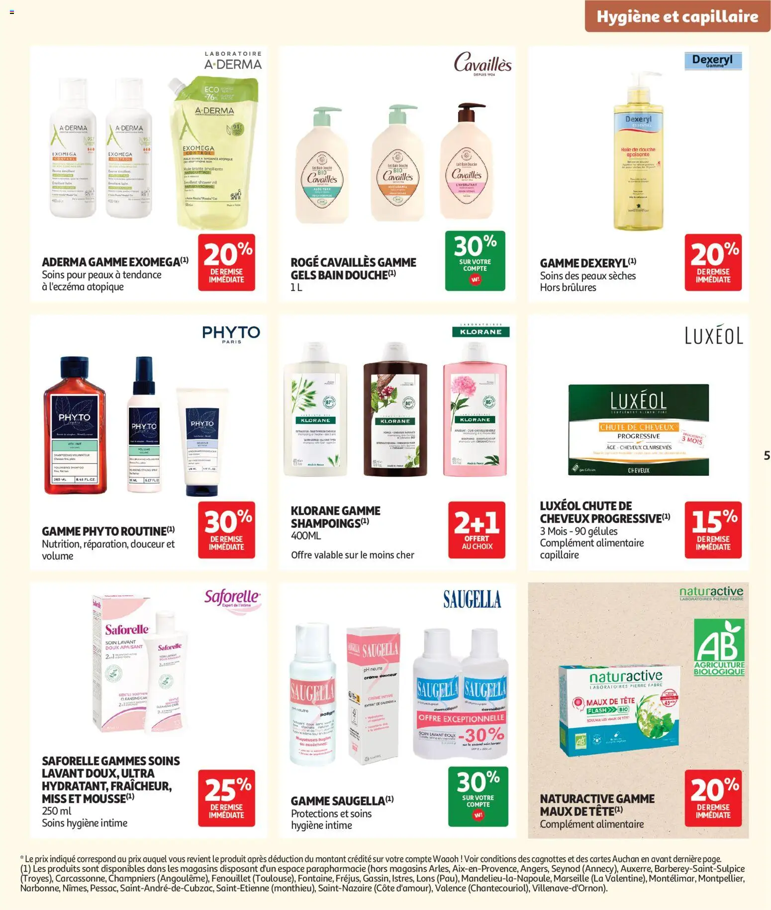 {H1} | Pagina: 5 | Producten: La, Gels, Douche, Crème