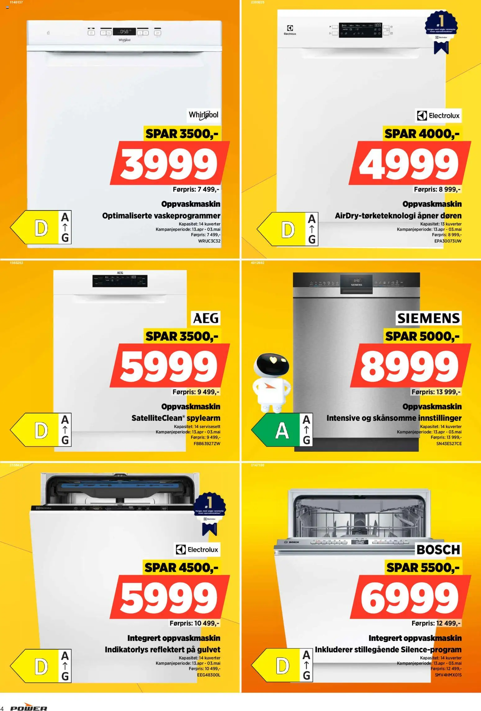 {H1} | Side: 4 | Produkter: Oppvaskmaskin