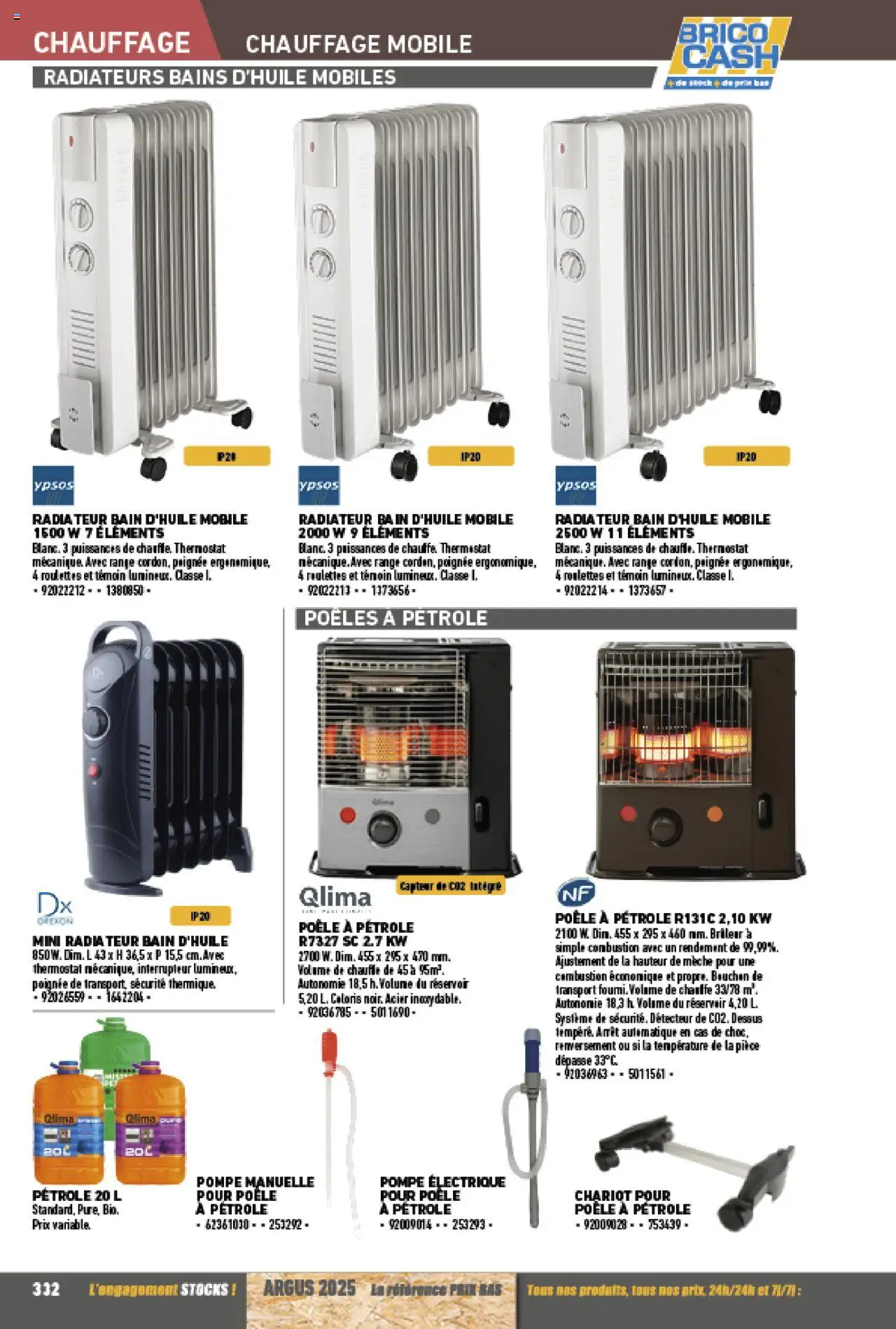 {H1} | Page: 332 | Produits: Poêle, Interrupteur, Poêle à pétrole, Radiateur