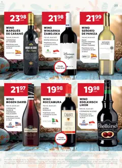 Pogląd oferty "Stokrotka gazetka - Oferta alkoholowa" - ważna od 19.03.2026 | Strona: 23 | Produkty: Stokrotka, Winiarnia, Wino, Alkohol