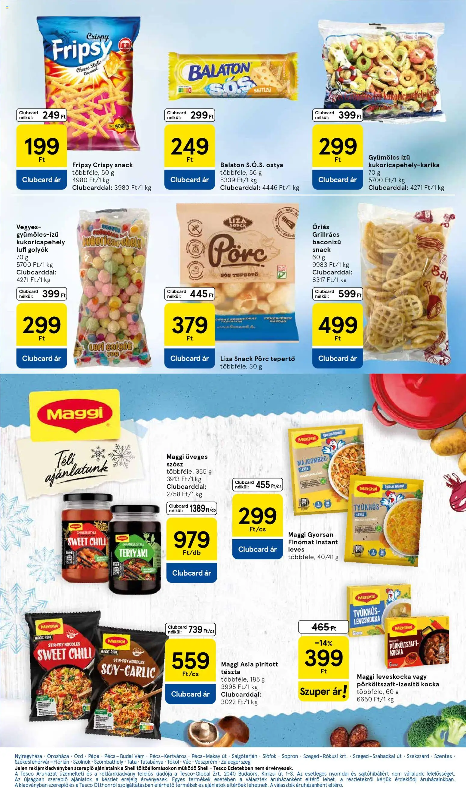 Tesco akciós ujság - amely érvényes a következő dátumtól: 02.01.2026 | Oldal: 21 | Termékek: Chili, Gyümölcs, Tök, Szósz