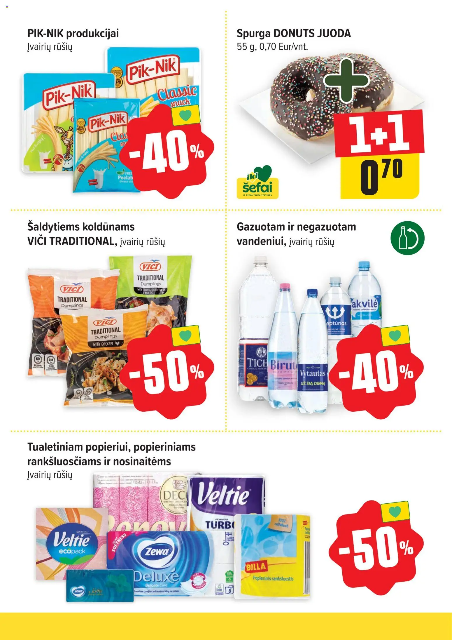 IKI akcijos nuo 19.03.2026 | Puslapis: 3 | Prekių: Rankšluostis, Spurga