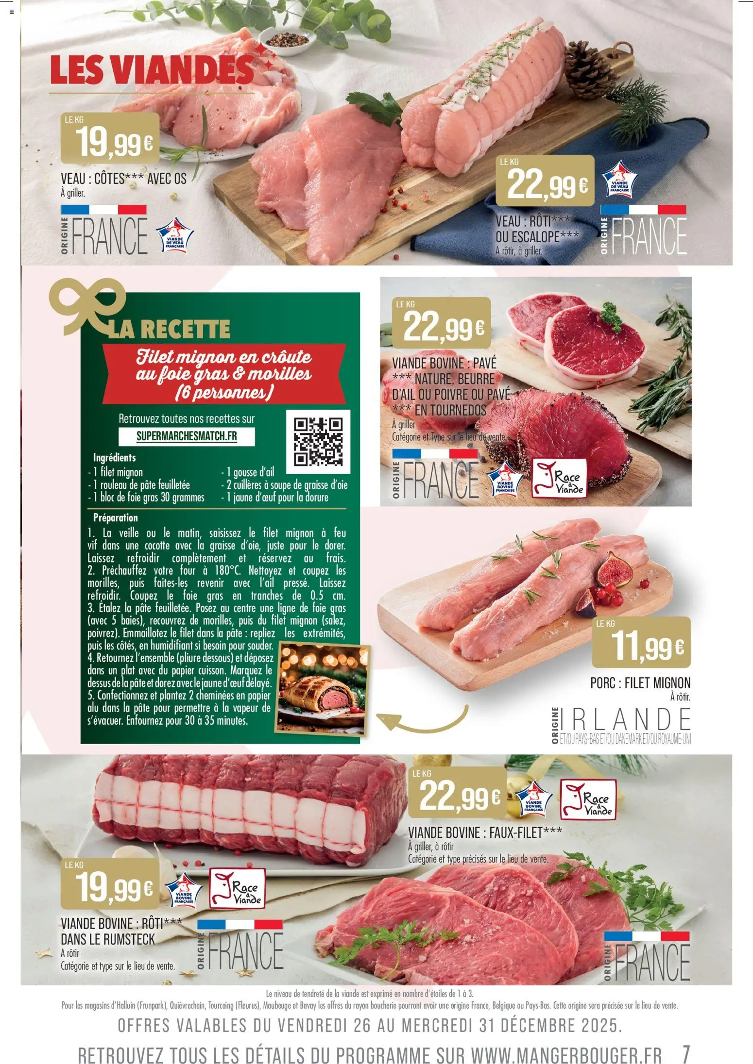 {H1} | Page: 7 | Produits: Cuillères, Rouleau, Filet mignon, Tournedos