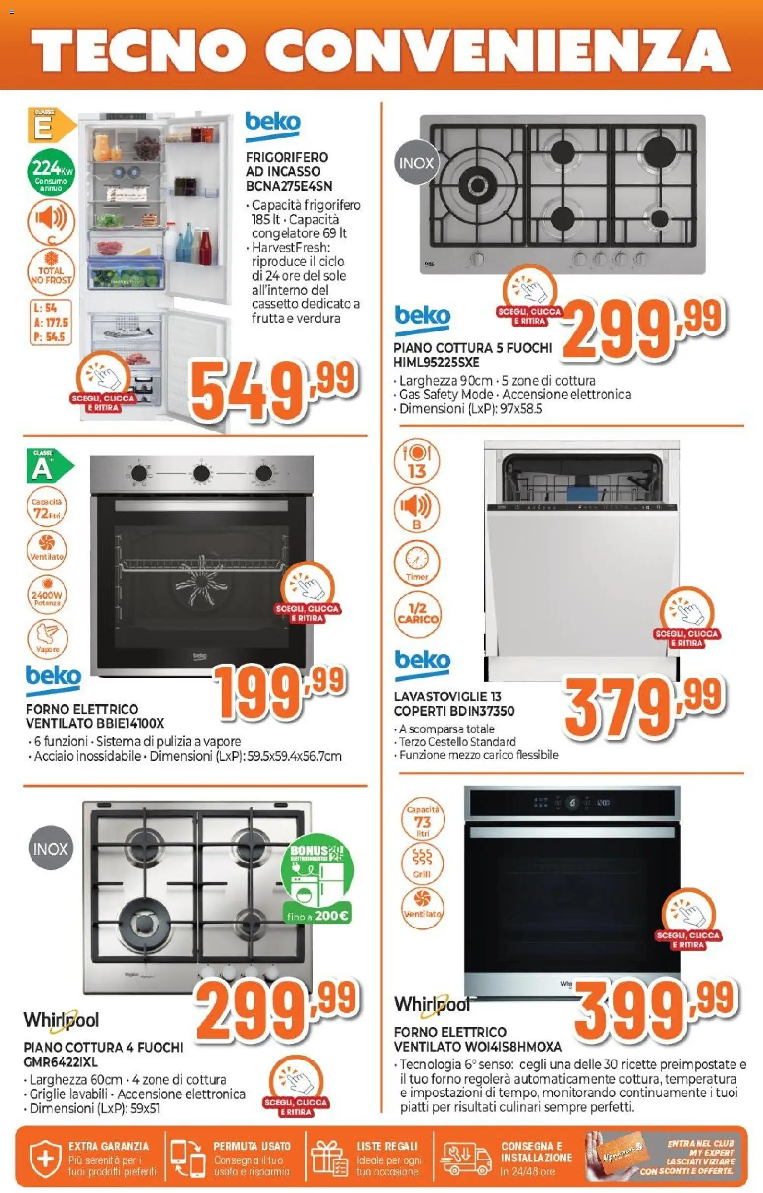 Volantino Expert del 26.03.2026 | Pagina: 19 | Prodotti: Frutta, Lavastoviglie, Congelatore, Forno elettrico