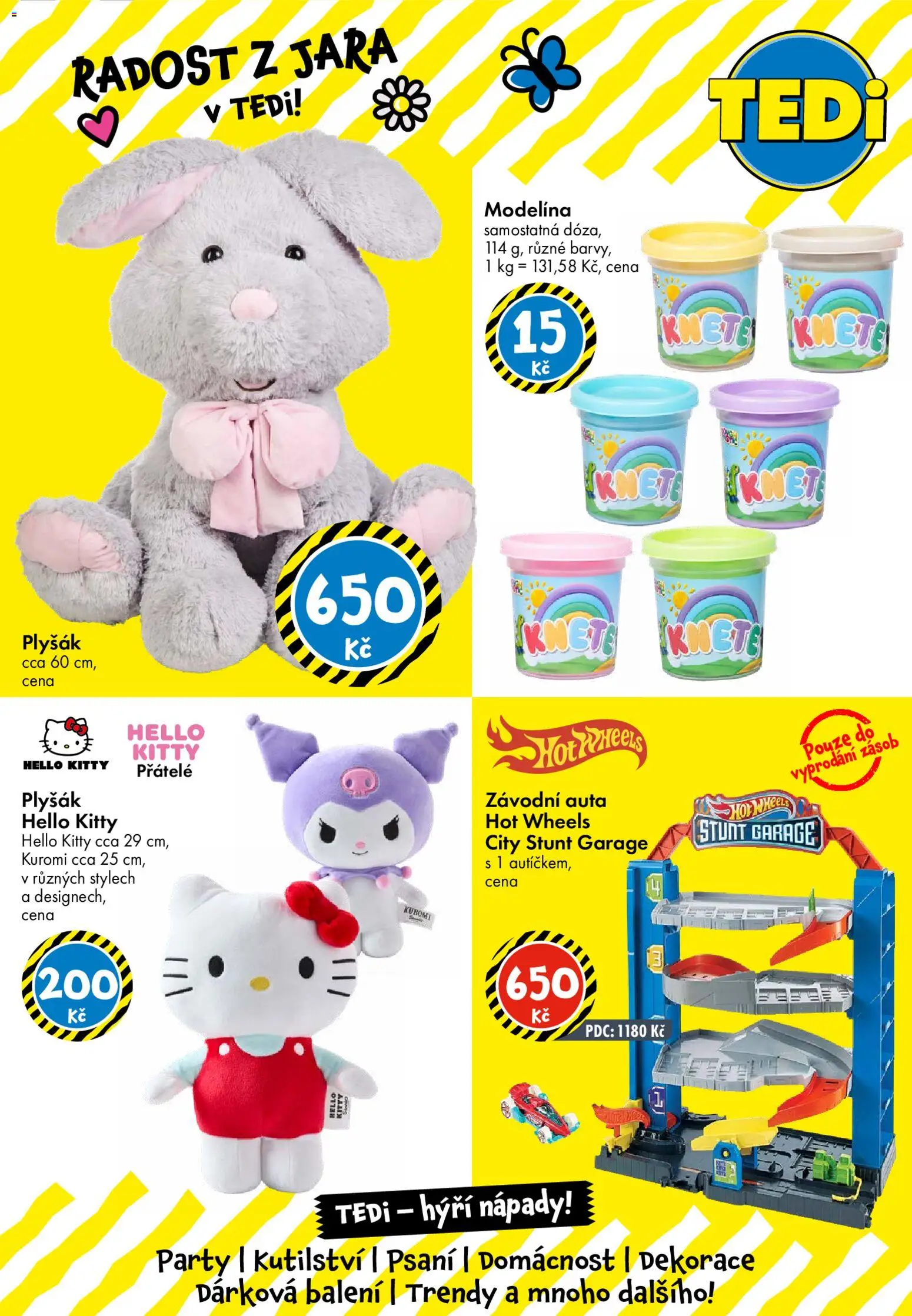 TEDi leták od 13.03.2026 | Strana: 10 | Produkty: Modelína, Hot Wheels, Plyšák, Dekorace