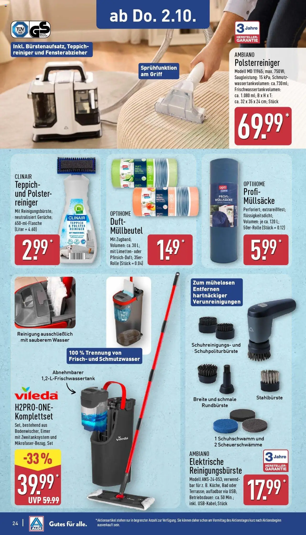 Aldi - ALDI Nord: Wochenangebote – gültig ab 28.09.2025 | Seite: 26 | Produkte: Limetten, Bad, Duft, Wasser
