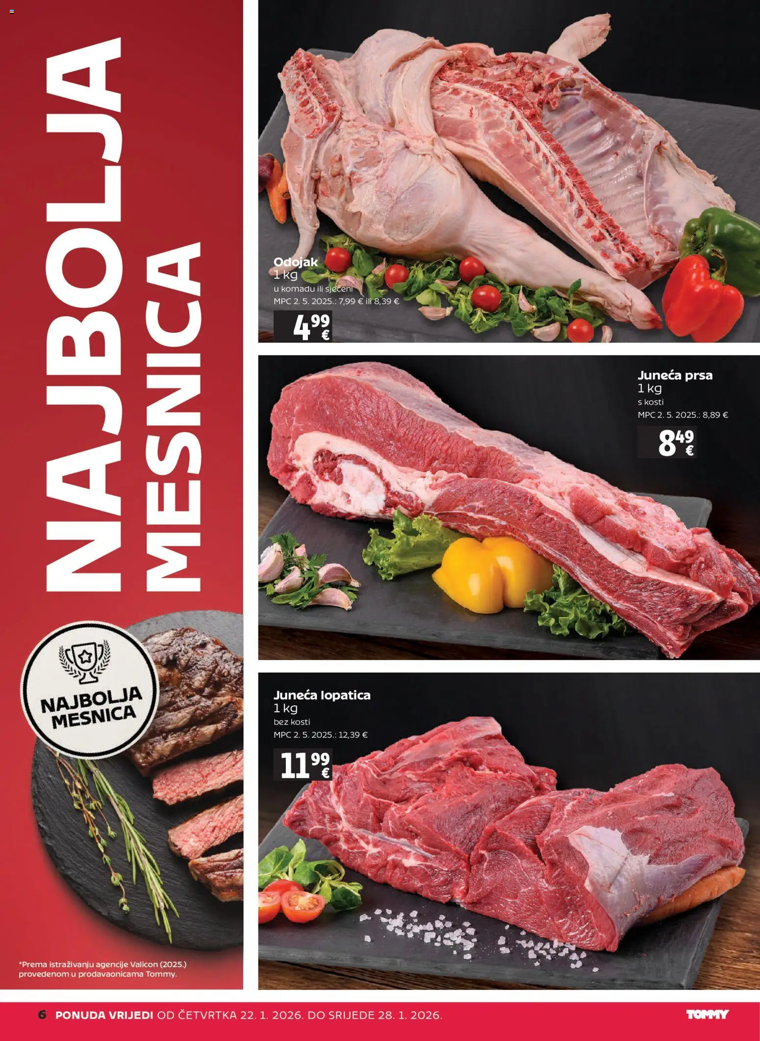 Tommy katalog | vrijedi od 22.01.2026 | Stranica: 6 | Proizvodi: Odojak, Lopatica