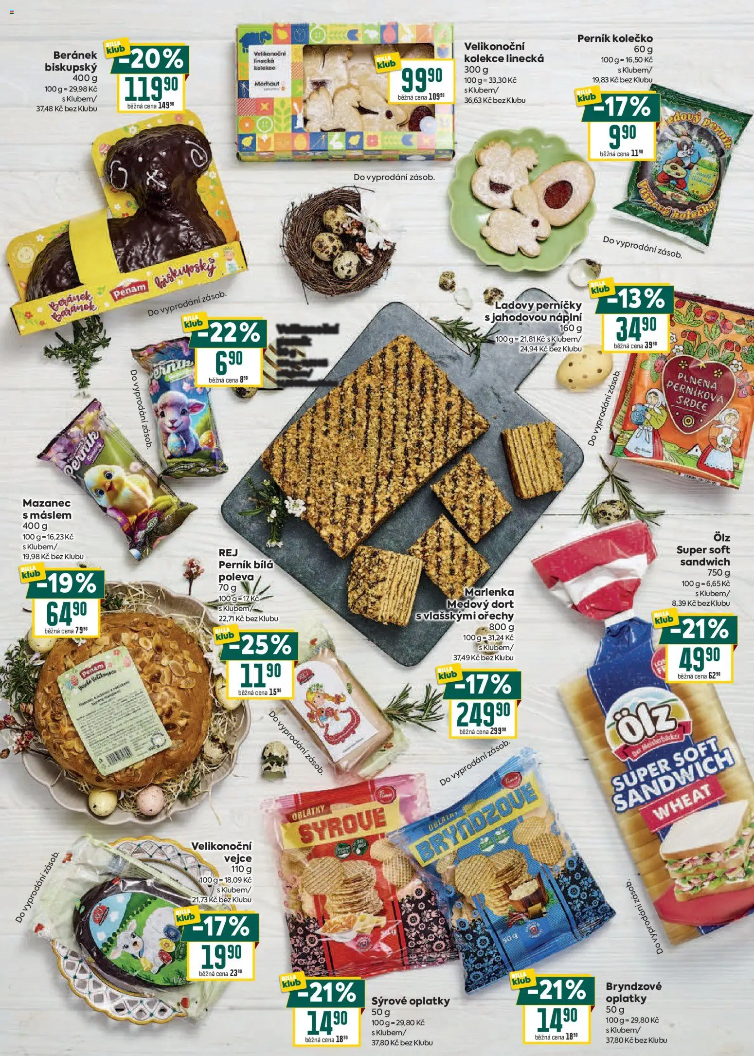 Billa leták - Velikonoce od 04.03.2026 | Strana: 3 | Produkty: Vejce, Mazanec, Dort, Oplatky