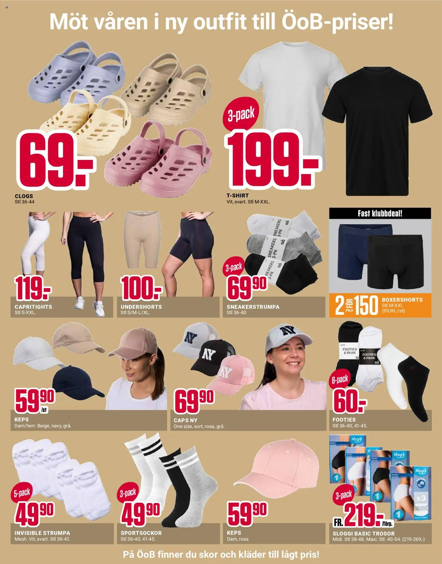 ÖoB reklamblad aktuell från 23.03.2026 | Sida: 7 | Produkter: Kläder, Keps, Trosor, Sneakers