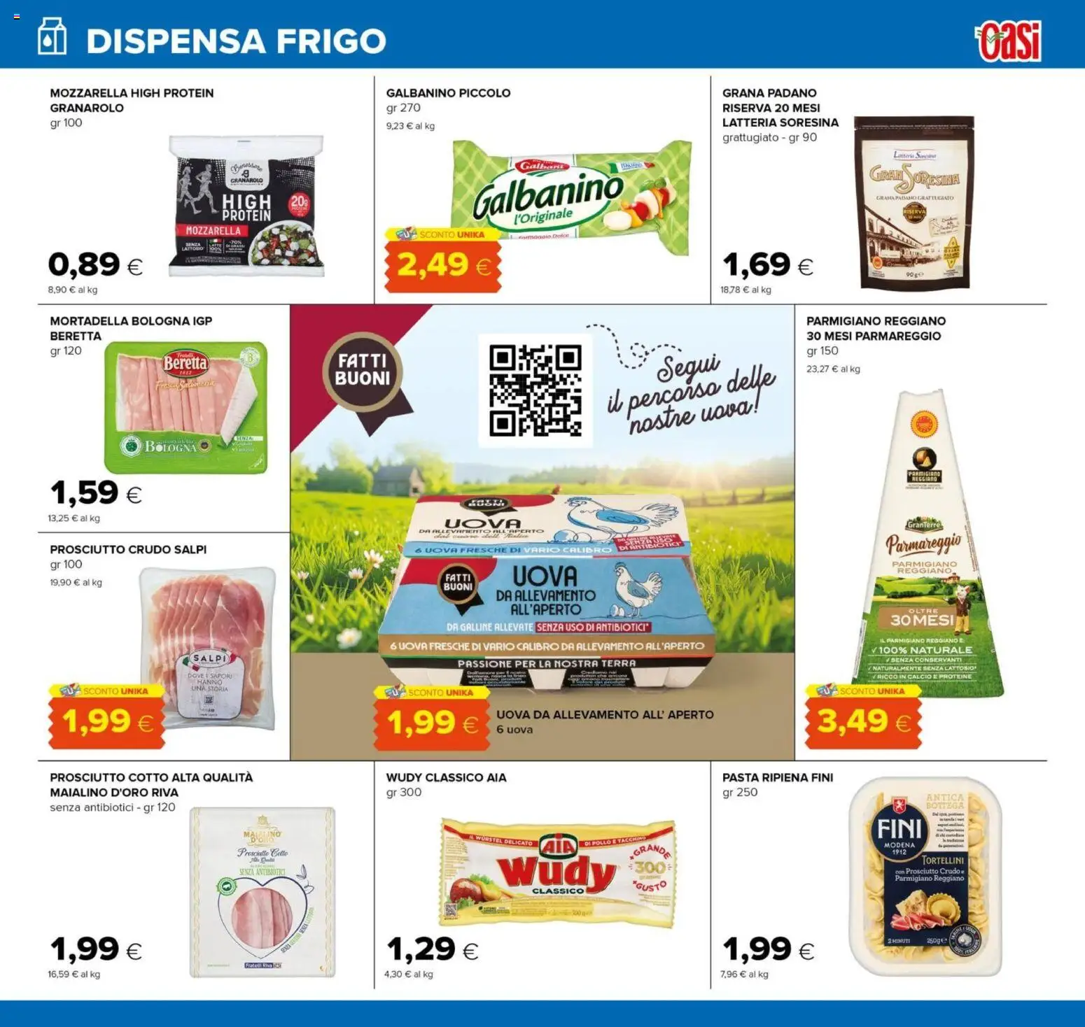 Volantino Oasi del 23.04.2026 | Pagina: 11 | Prodotti: Prosciutto Cotto, Tacchino, Mozzarella, Prosciutto