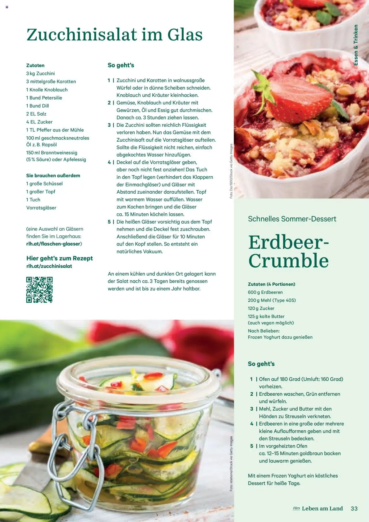 Lagerhaus Fürs Leben am Land Magazin gültig ab 28.04.2025 | Seite: 33 | Produkte: Salz, Knoblauch, Petersilie, Butter