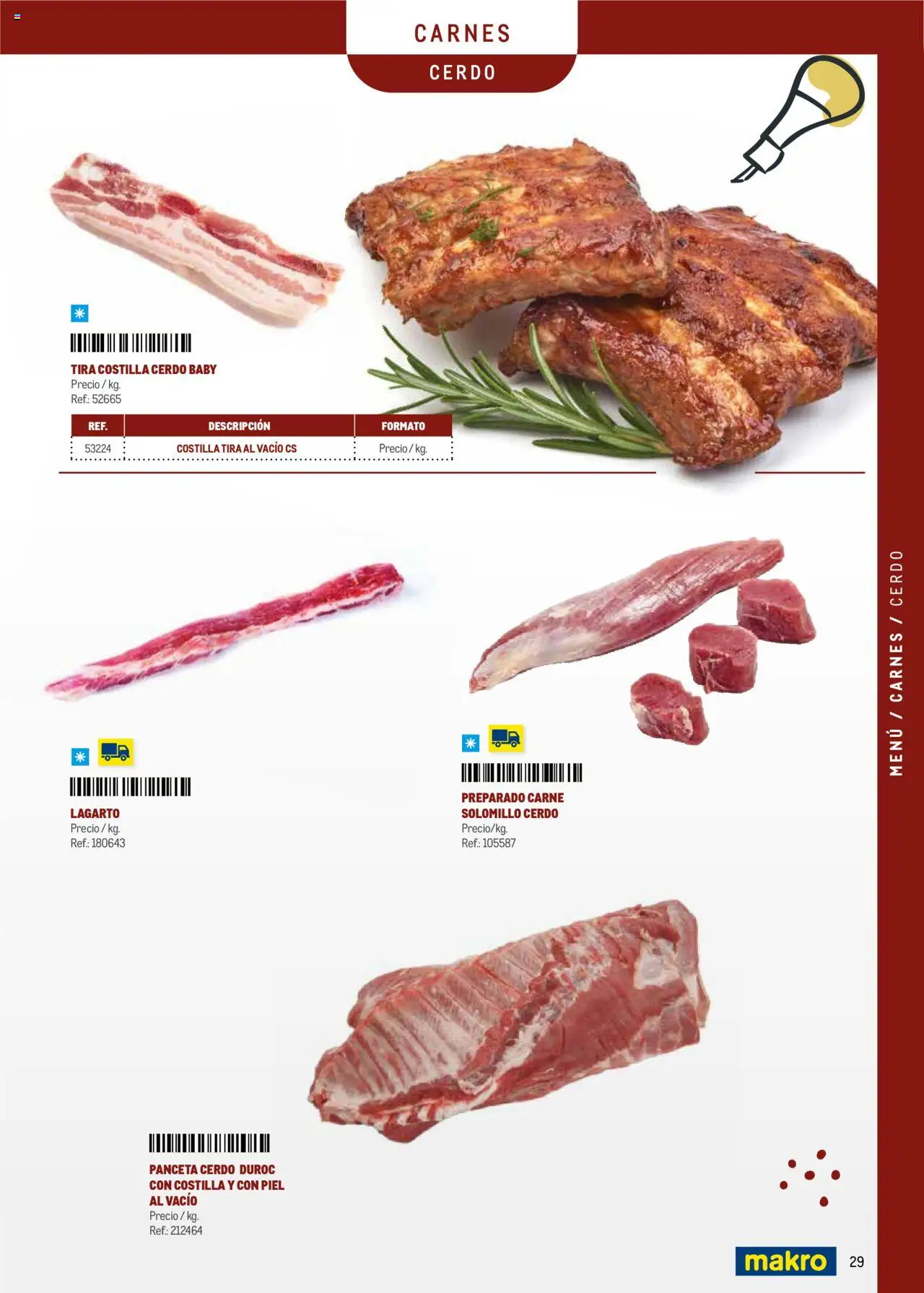 Makro -  Menú y Barra Canarias │ válido desde el 08.09.2025 | Página: 29 | Productos: Ηλεκτρικός φούρνος, Cerdo
