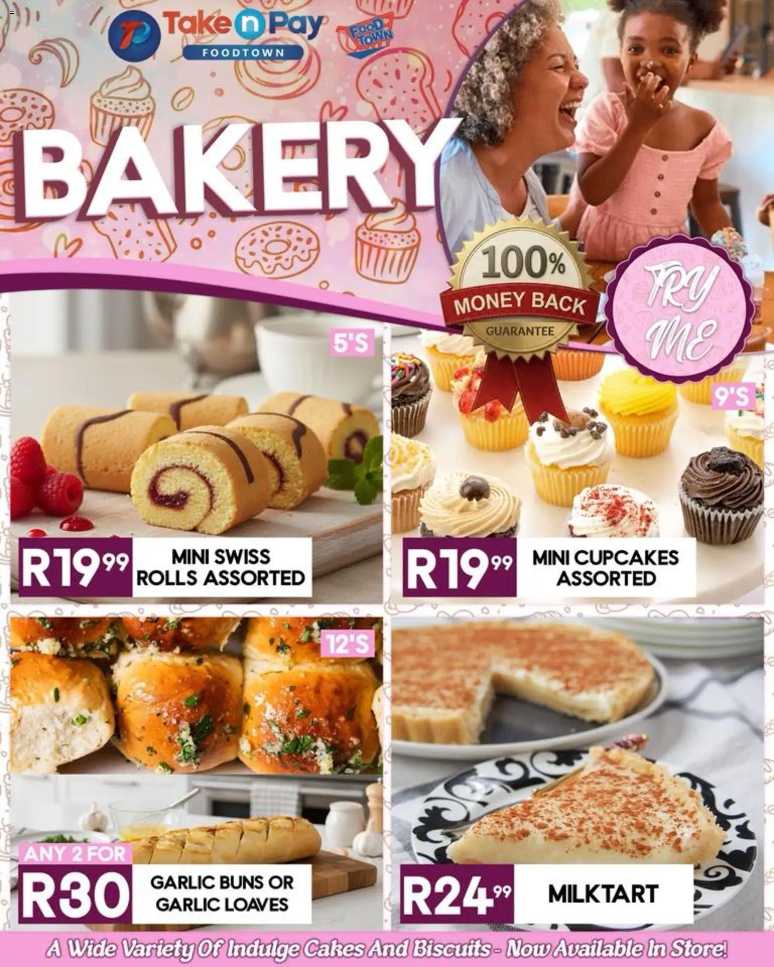 New Take n Pay catalogue – valid from 20.03.2026 | Page: 5 | Products: Bakery, Buns, Biscuits, Garlic