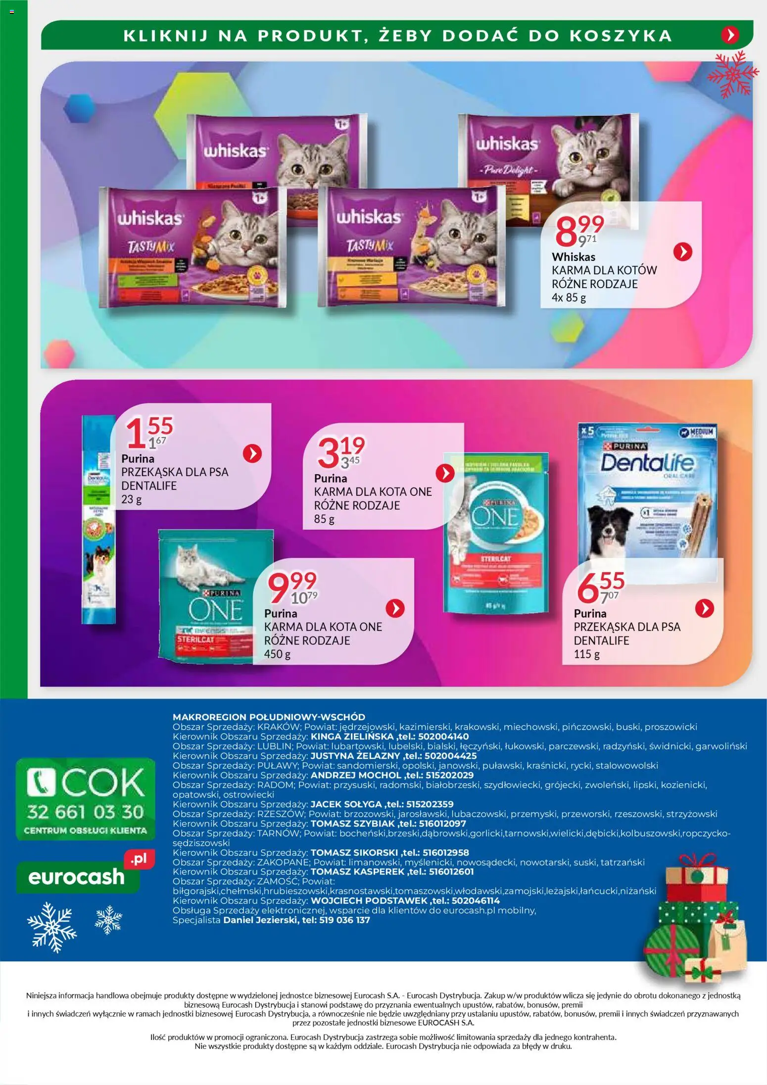 Eurocash Gazetka - Oferta Handlowa MR Południowy Wschód od 24.11.2025 | Strona: 50 | Produkty: Karma dla kotów, Karma dla kota