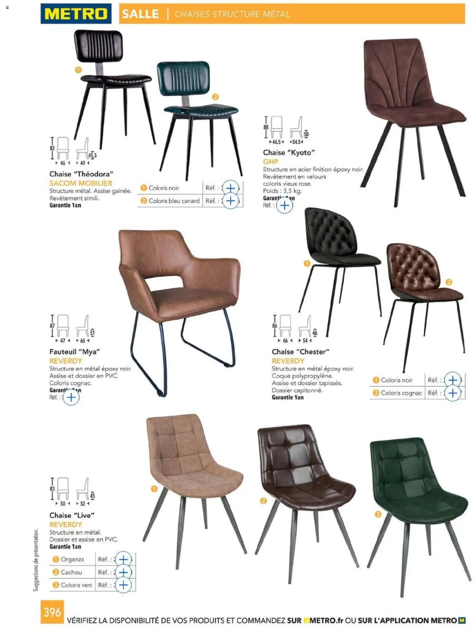 {H1} | Page: 396 | Produits: Poids, Cognac, Fauteuil, Chaise