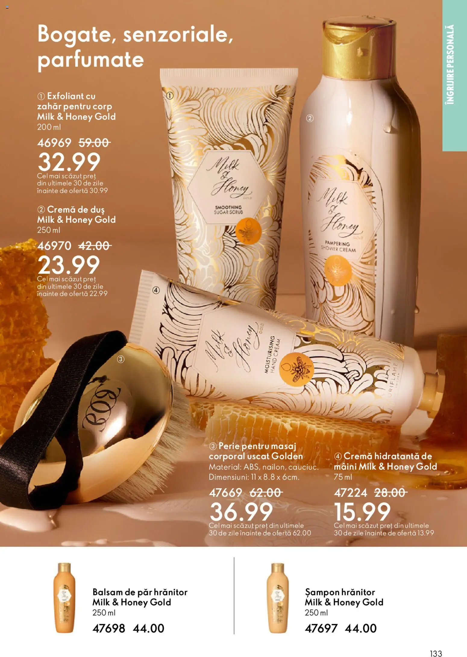 Noul catalog Oriflame – valabil de la 27.05.2026 | Pagină: 133 | Produse: Duș, Perie, Șampon, Balsam de păr