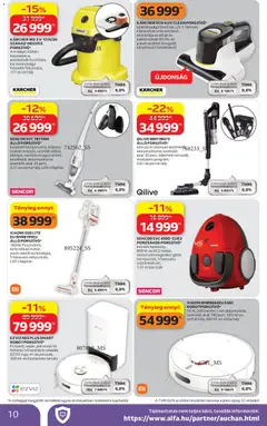 Auchan Elektronikai ajánlataink - amely érvényes a következő dátumtól: 16.04.2026 | Oldal: 10 | Termékek: Robotporszívó, Xiaomi, Kefe