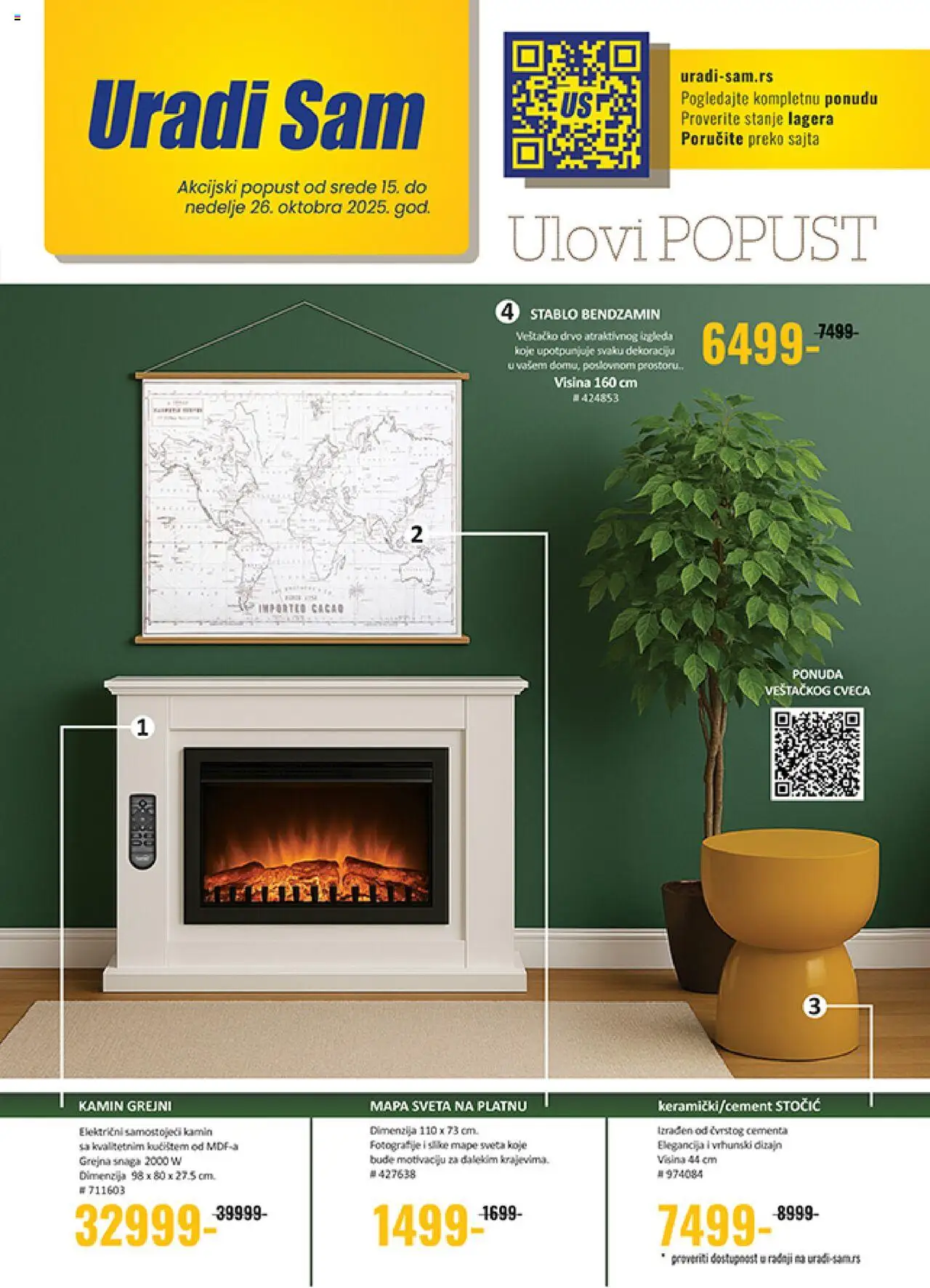 Uradi Sam katalog - važi od 15.10.2025 | Strana: 1 | Proizvode: Kamin