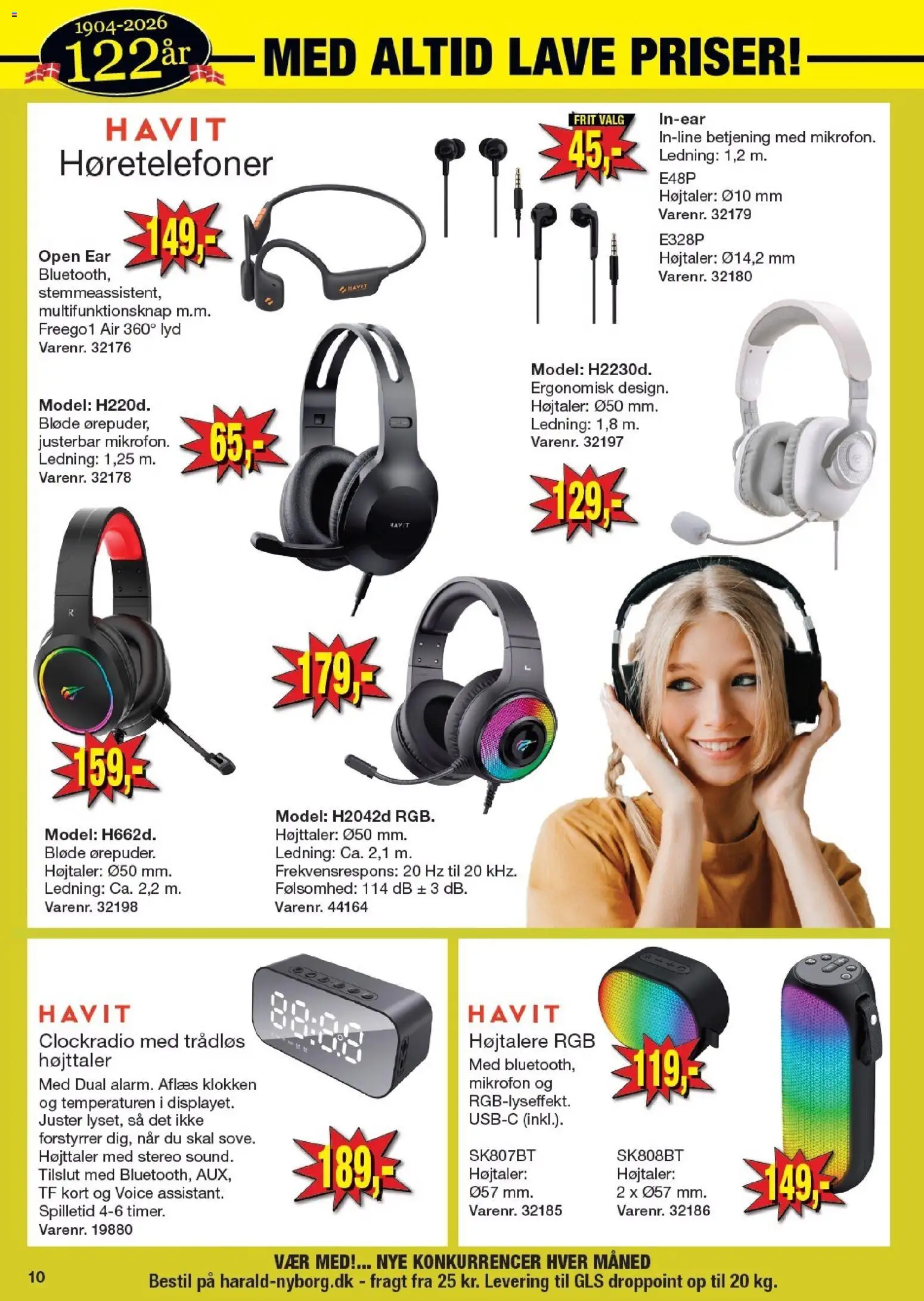 Harald Nyborg tilbudsavis – gyldig fra 23.04.2026 | Side: 10 | Produkter: Lyd, Høretelefoner, Mikrofon, Højttaler
