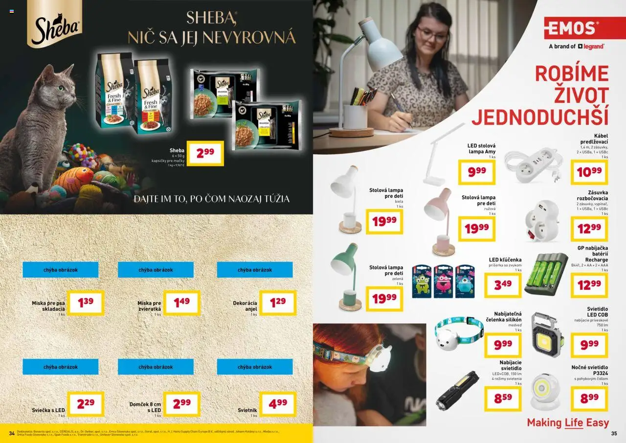 Nové Billa akcie – leták je platný od 01.10.2025 | Strana: 18 | Produkty: Lampa, Stolová lampa, Nabíjačka, Svietidlo
