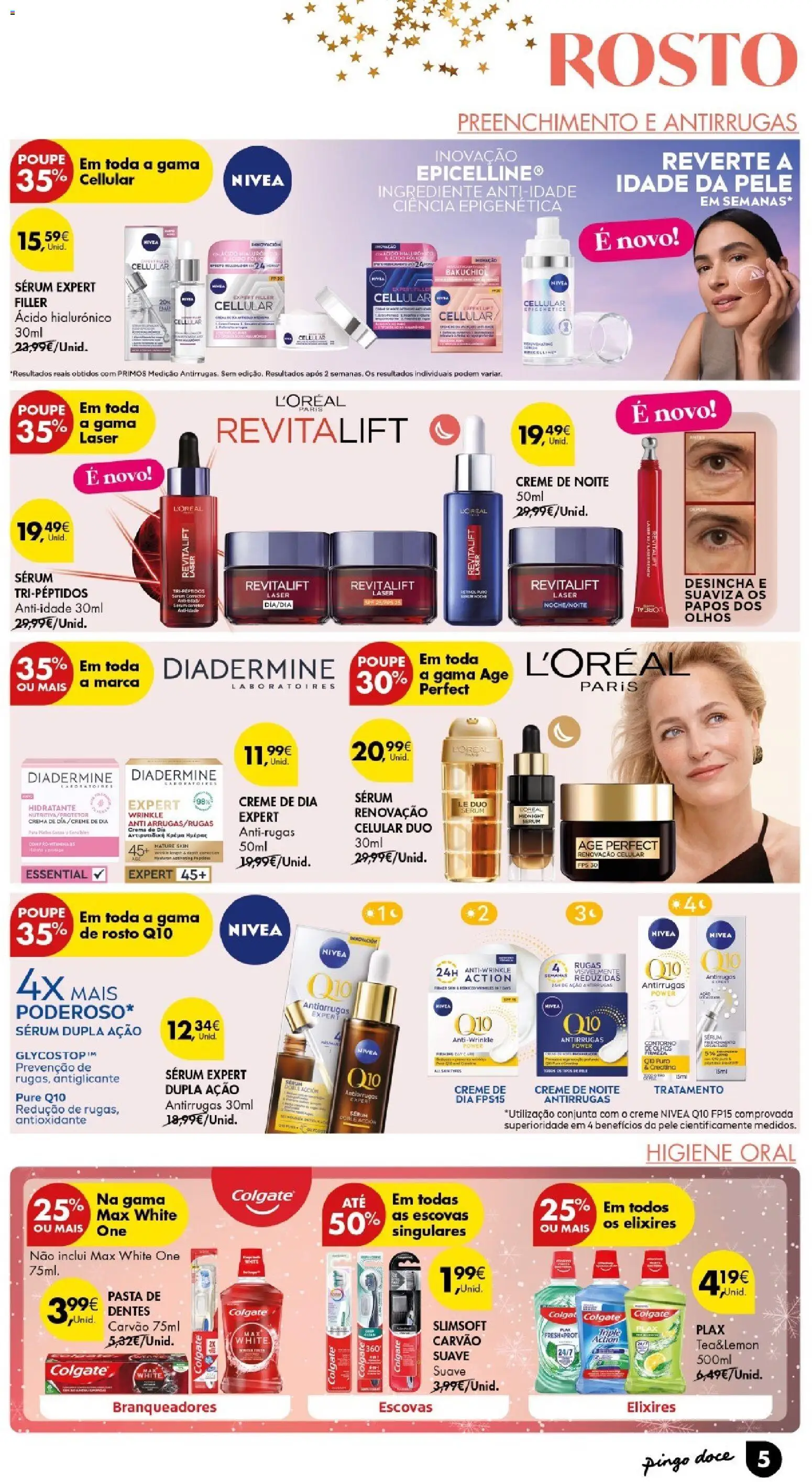 Pingo Doce - Cabazes de Natal │ válido de 16.12.2025 | Página: 5 | Produtos: Pasta de dentes, Sérum, Creatina, Creme