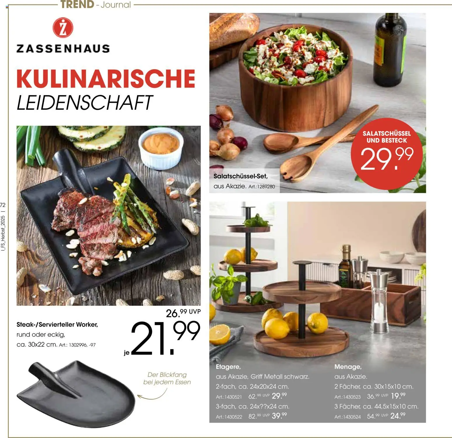 Zurbrüggen Trend-Journal Herbst – gültig ab 21.10.2025 | Seite: 72