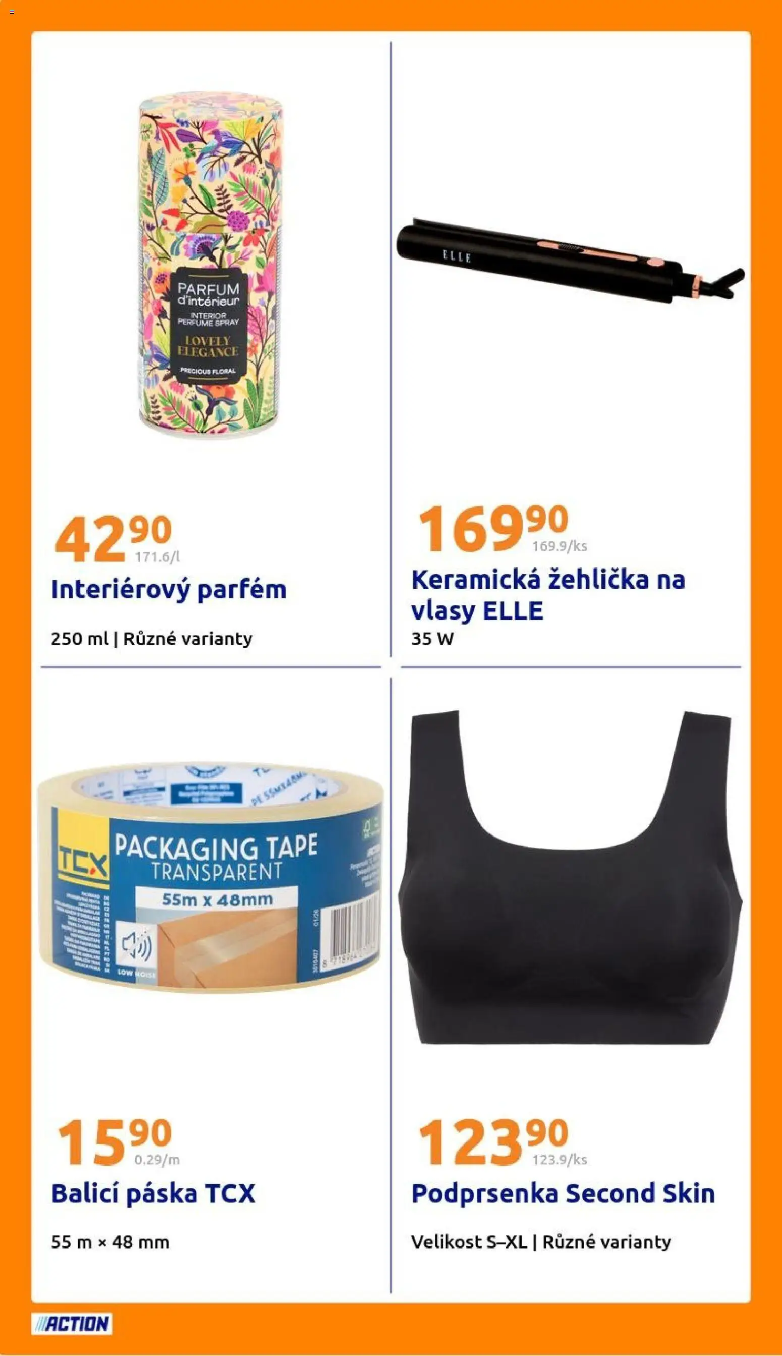 Action leták od 18.03.2026 | Strana: 22 | Produkty: Podprsenka, Žehlička, Žehlička na vlasy, Parfém