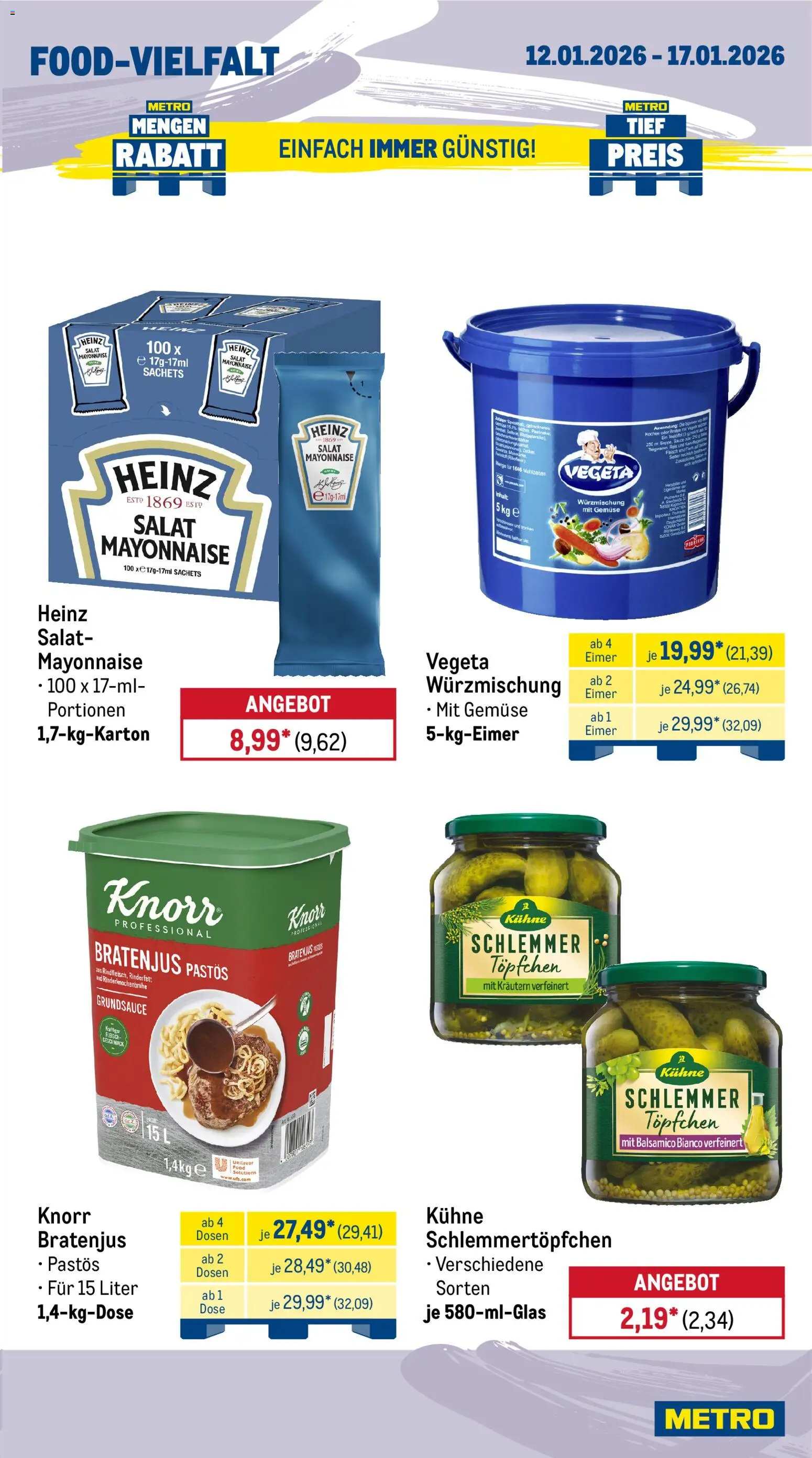 Metro  Wochen-Angebote Gastro – gültig ab 12.01.2026 | Seite: 13 | Produkte: Balsamico, Tür, Gemüse, Zucker