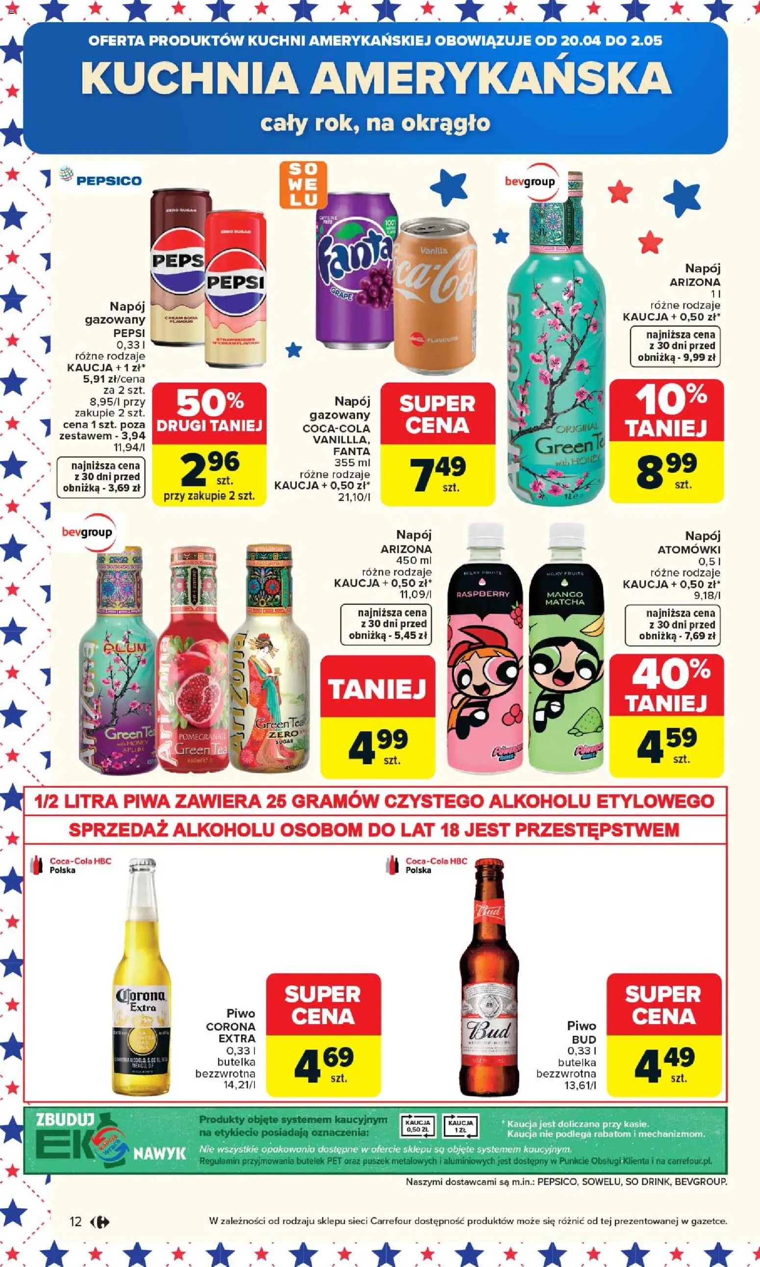 Carrefour gazetka od 20.04.2026 | Strona: 14 | Produkty: Mango, Pepsi, Piwo