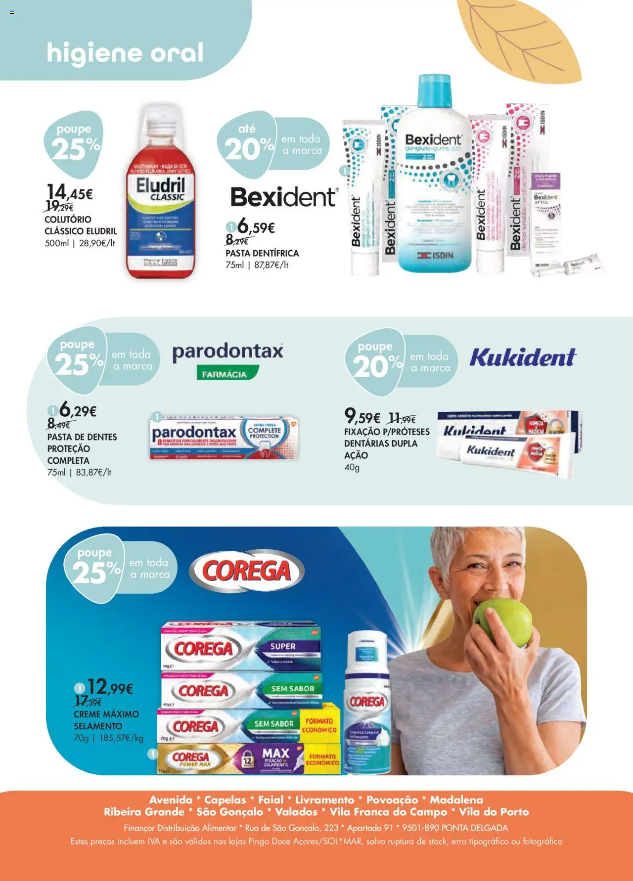 Pingo Doce - Bem Estar Outono Açores │ válido de 16.10.2025 | Página: 4 | Produtos: Pasta de dentes, Creme