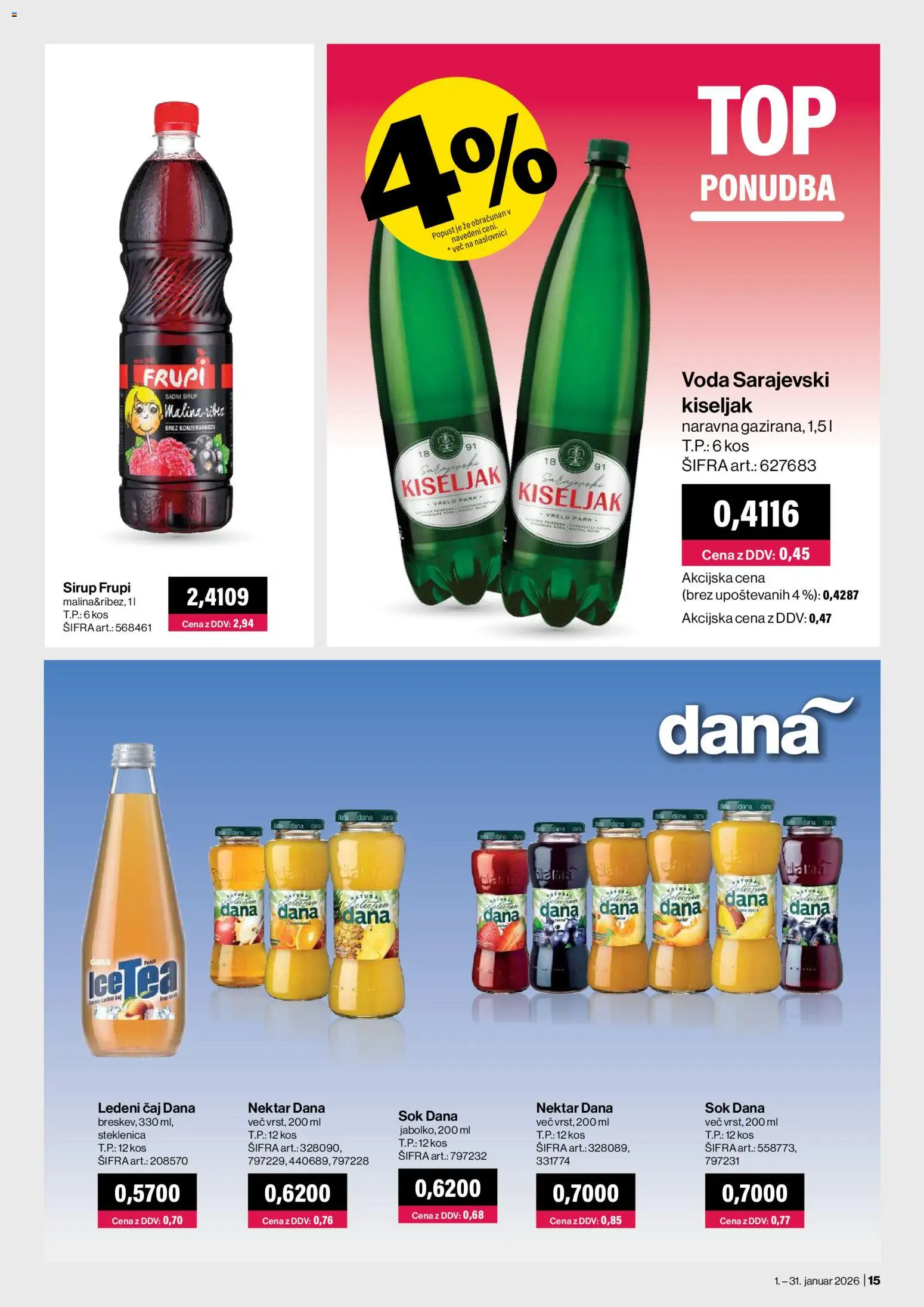 Novi Mercator katalog ponudbe – veljaven od 01.01.2026 | Stran: 15