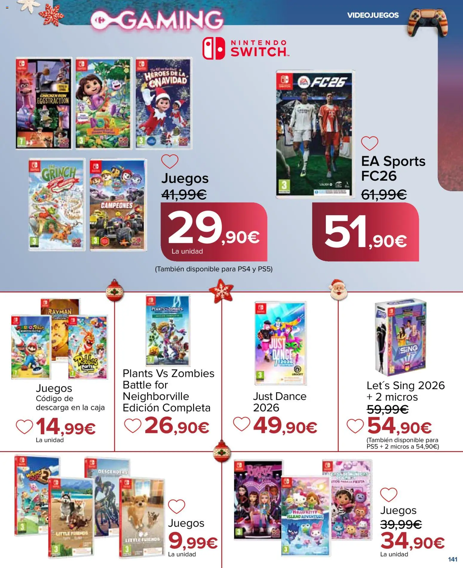 Carrefour Juguetes │ válido desde el 07.11.2025 | Página: 141 | Productos: Nintendo, Caja