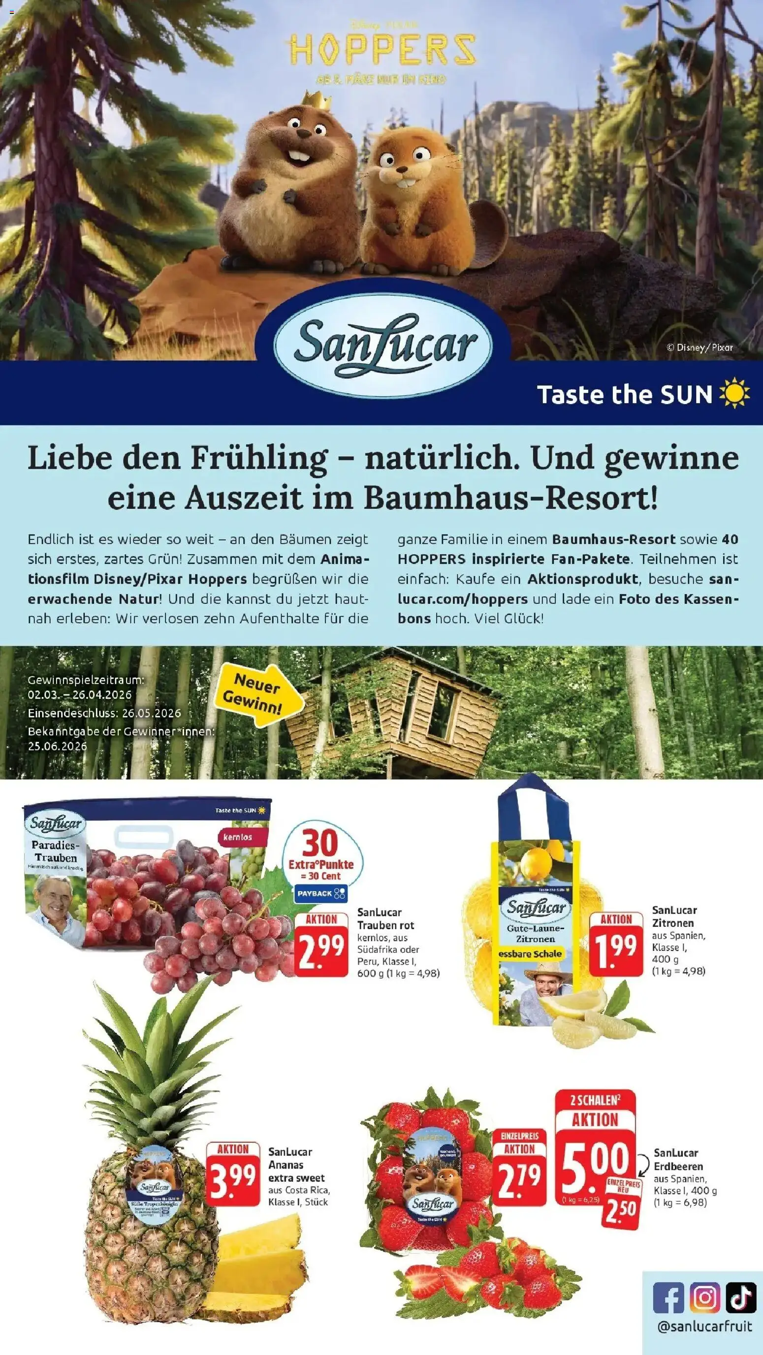 Edeka prospekt Weinheim	 – gültig ab 29.03.2026 | Seite: 60 | Produkte: Trauben, Ananas, Erdbeeren, Zitronen