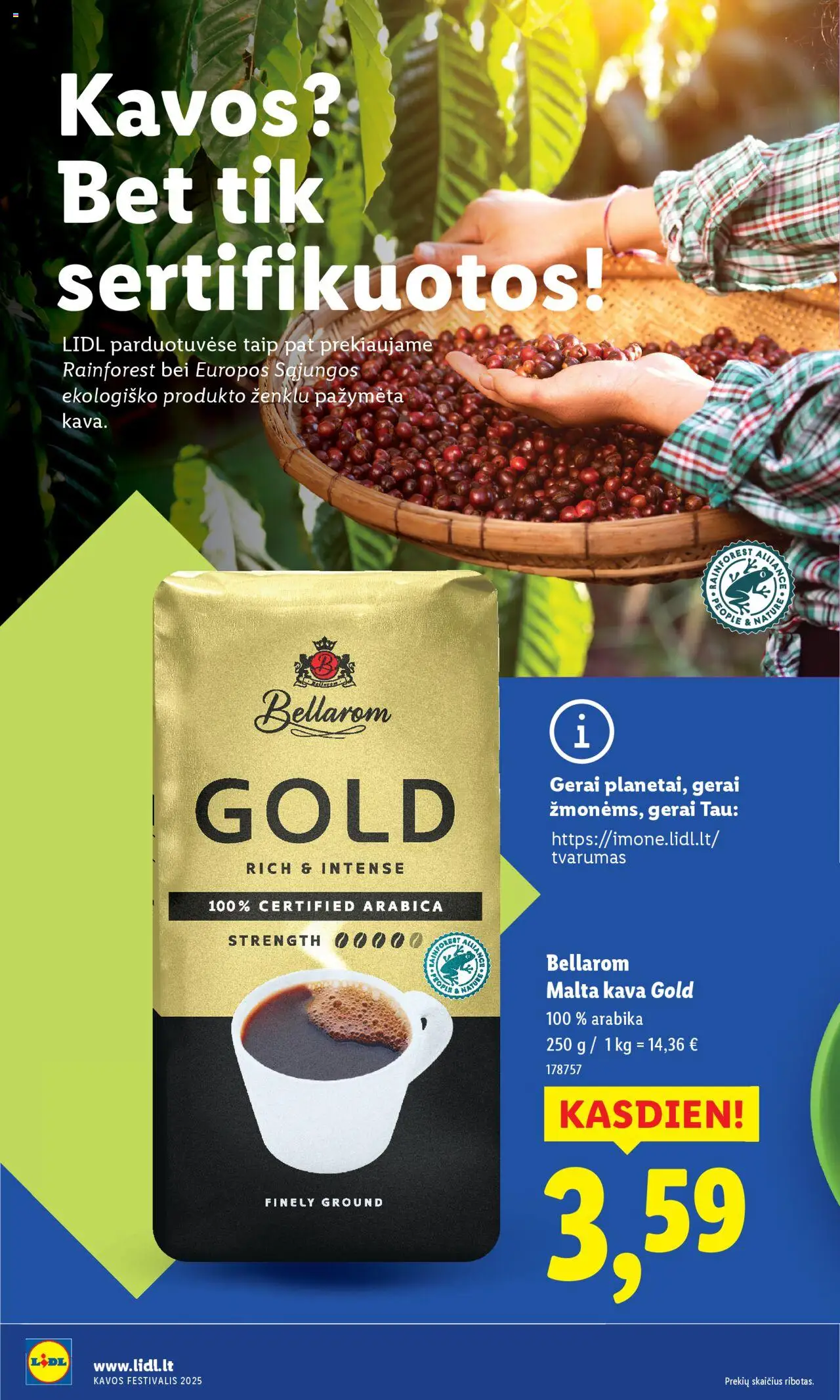 LIDL akcijos nuo 08.09.2025 | Puslapis: 14 | Prekių: Kava