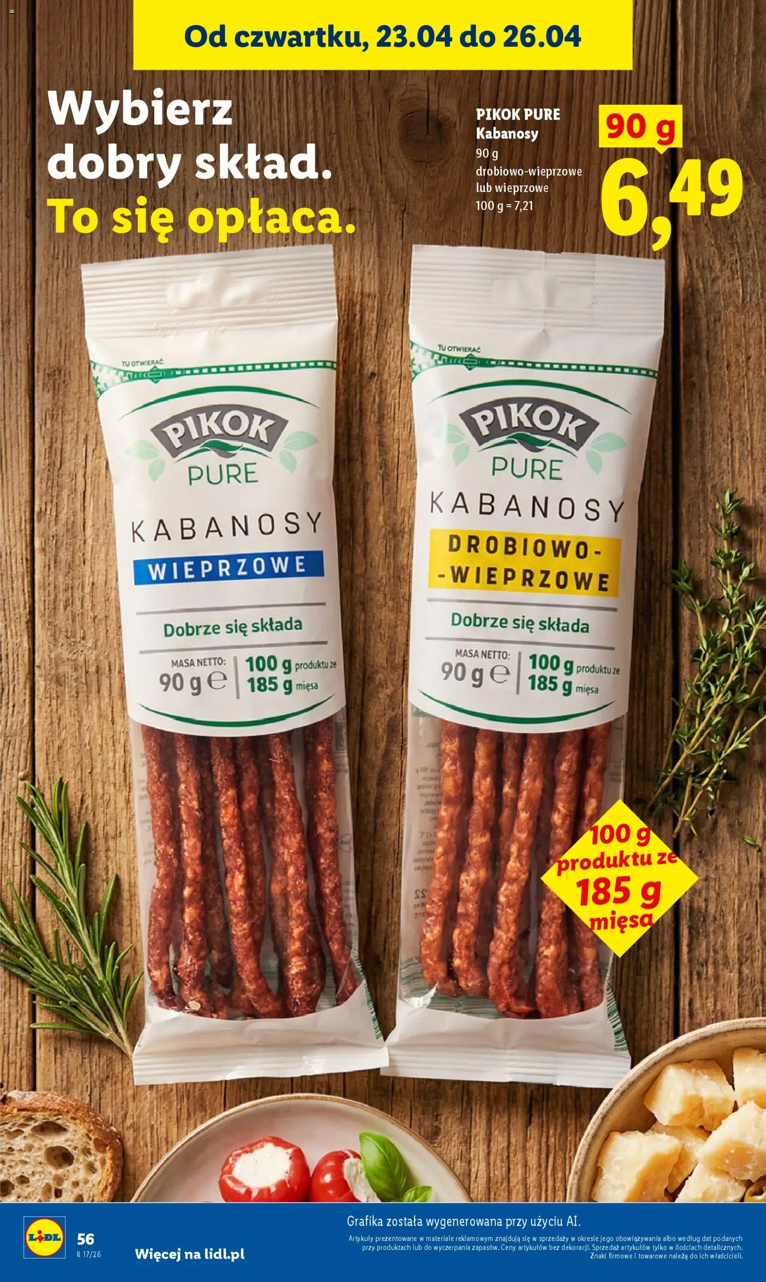 Lidl Polsko leták od 23.04.2026 | Strana: 56 | Produkty: Pikok