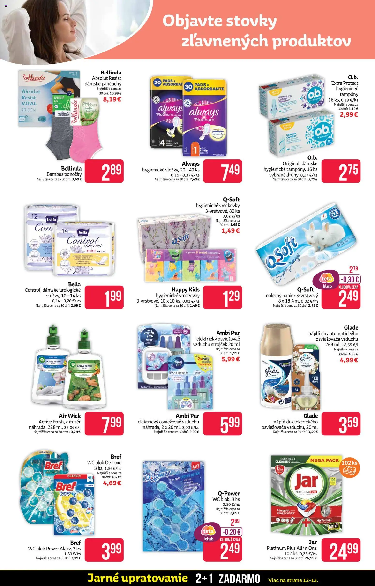 Nové Teta drogerie akcie – leták je platný od 30.03.2026 | Strana: 14 | Produkty: Difúzer, Osviežovač vzduchu, Strojček, Wc blok