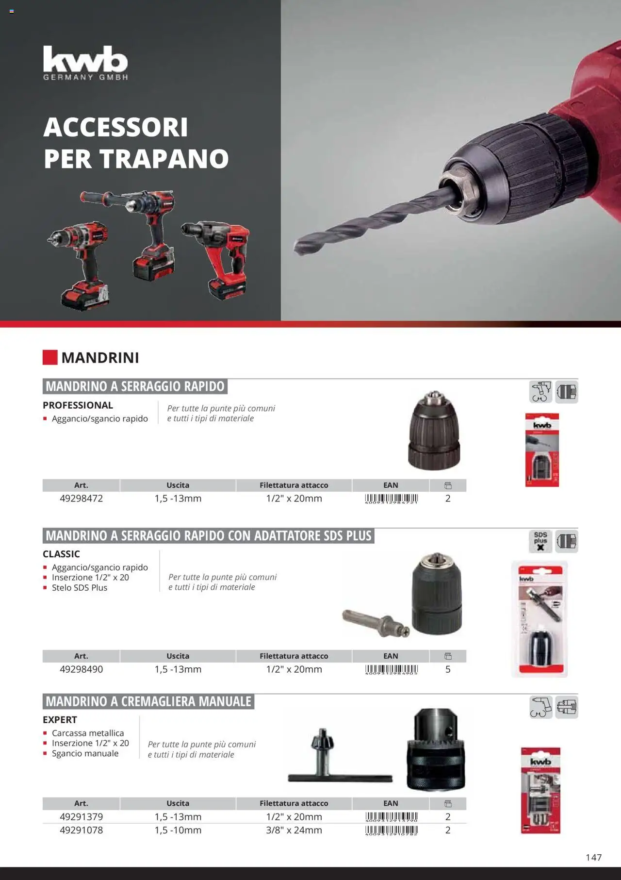 Volantino Einhell del 06.02.2025 | Pagina: 149 | Prodotti: Trapano, Adattatore