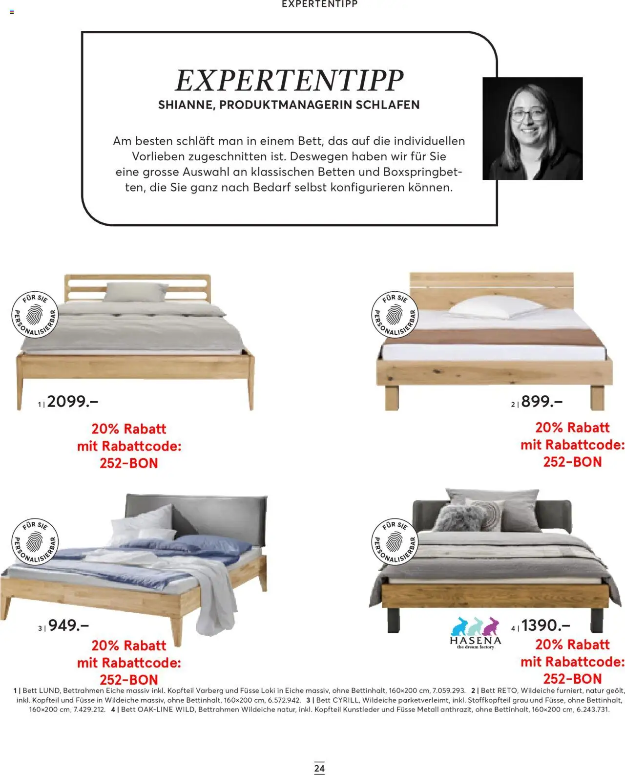 Livique Prospekt – gültig ab 24.09.2025 | Seite: 24 | Produkte: Bett