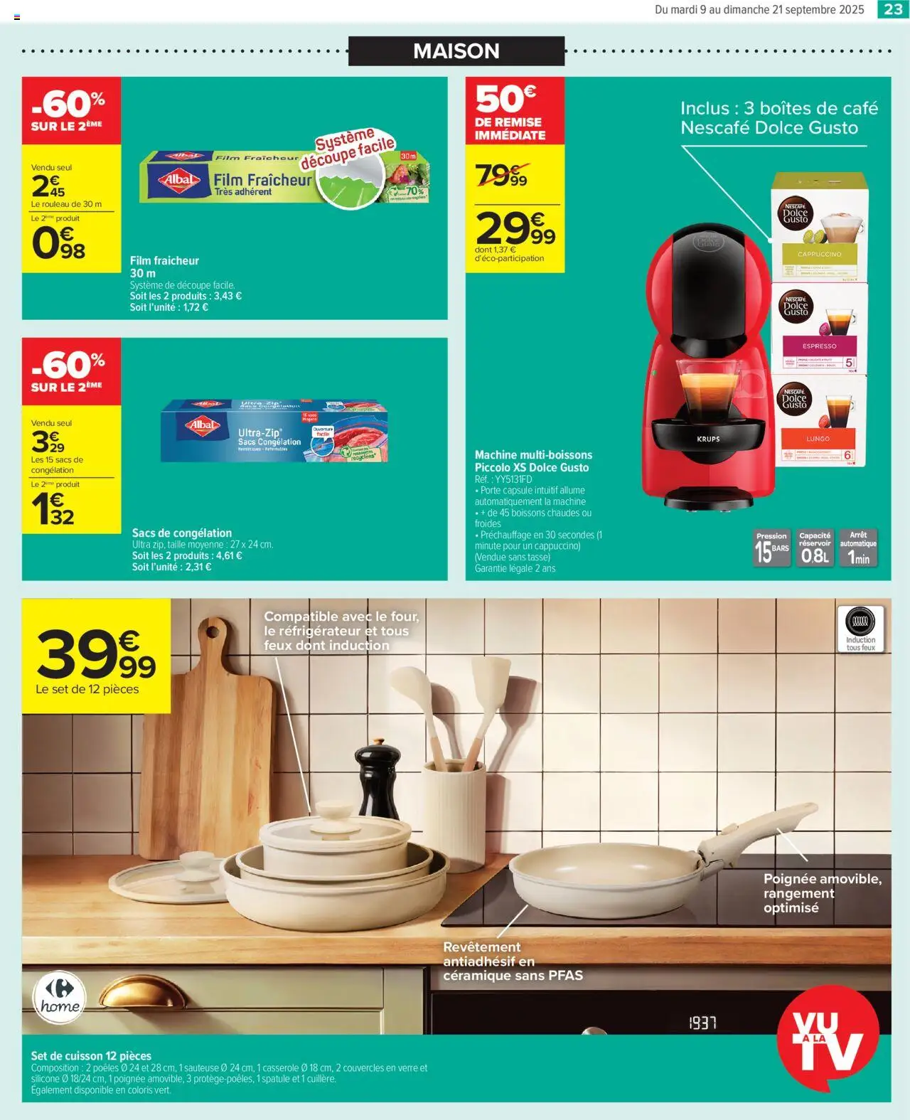  | Page: 23 | Produits: Dolce Gusto, Krups, Rouleau, Casserole